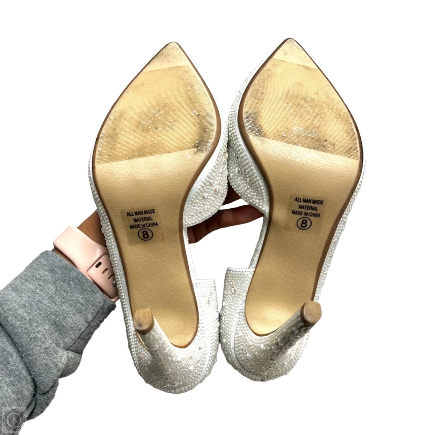 Shoes Heels Stiletto By D Bellissimo In White, Size: 8