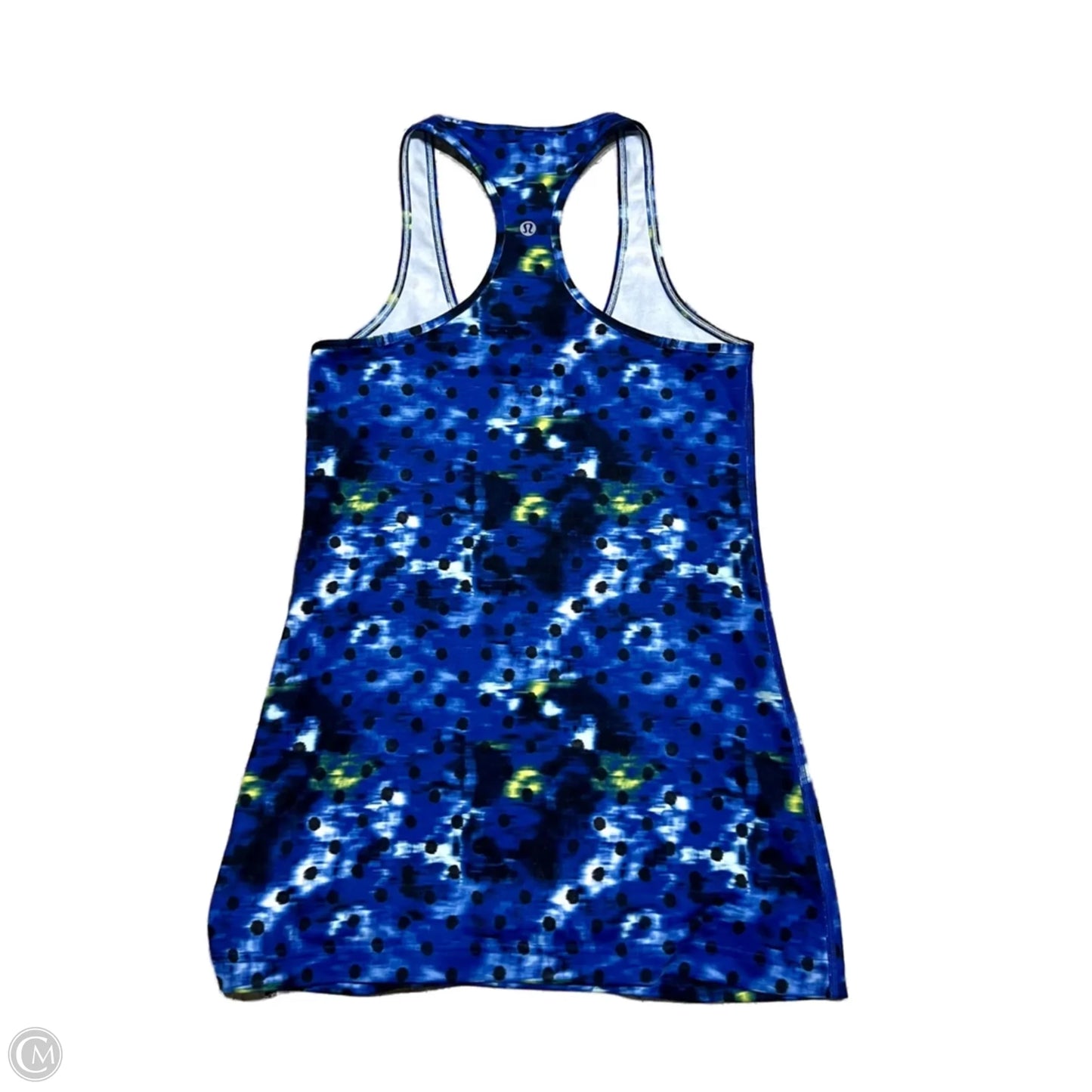 Athletic Tank Top By Lululemon In Black & Blue, Size: 6