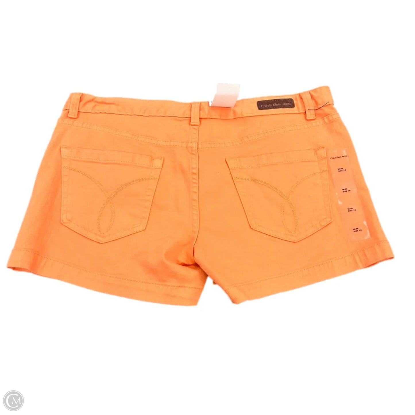 Shorts By Calvin Klein In Orange, Size: 10