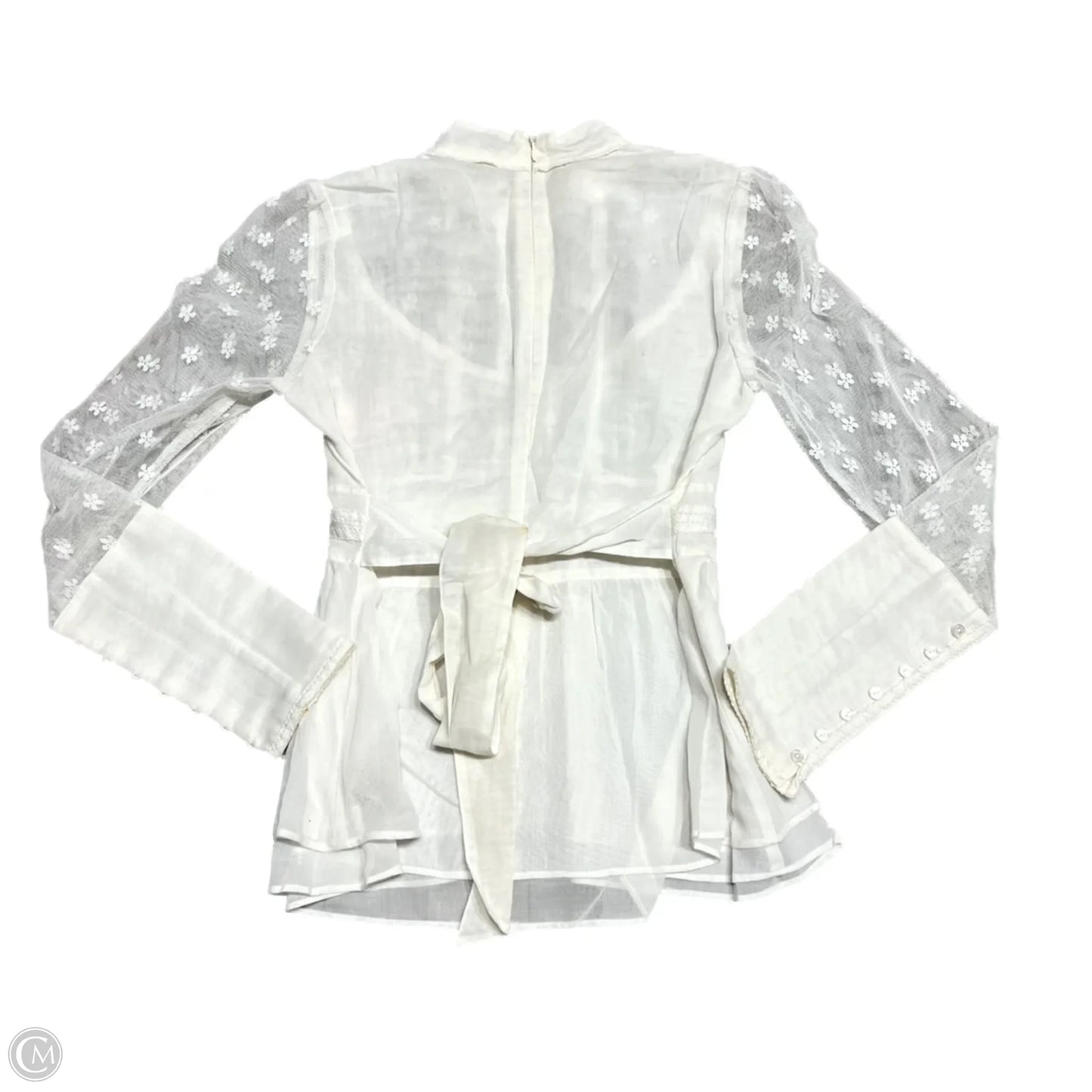 Top Long Sleeve By Free People In Cream, Size: S