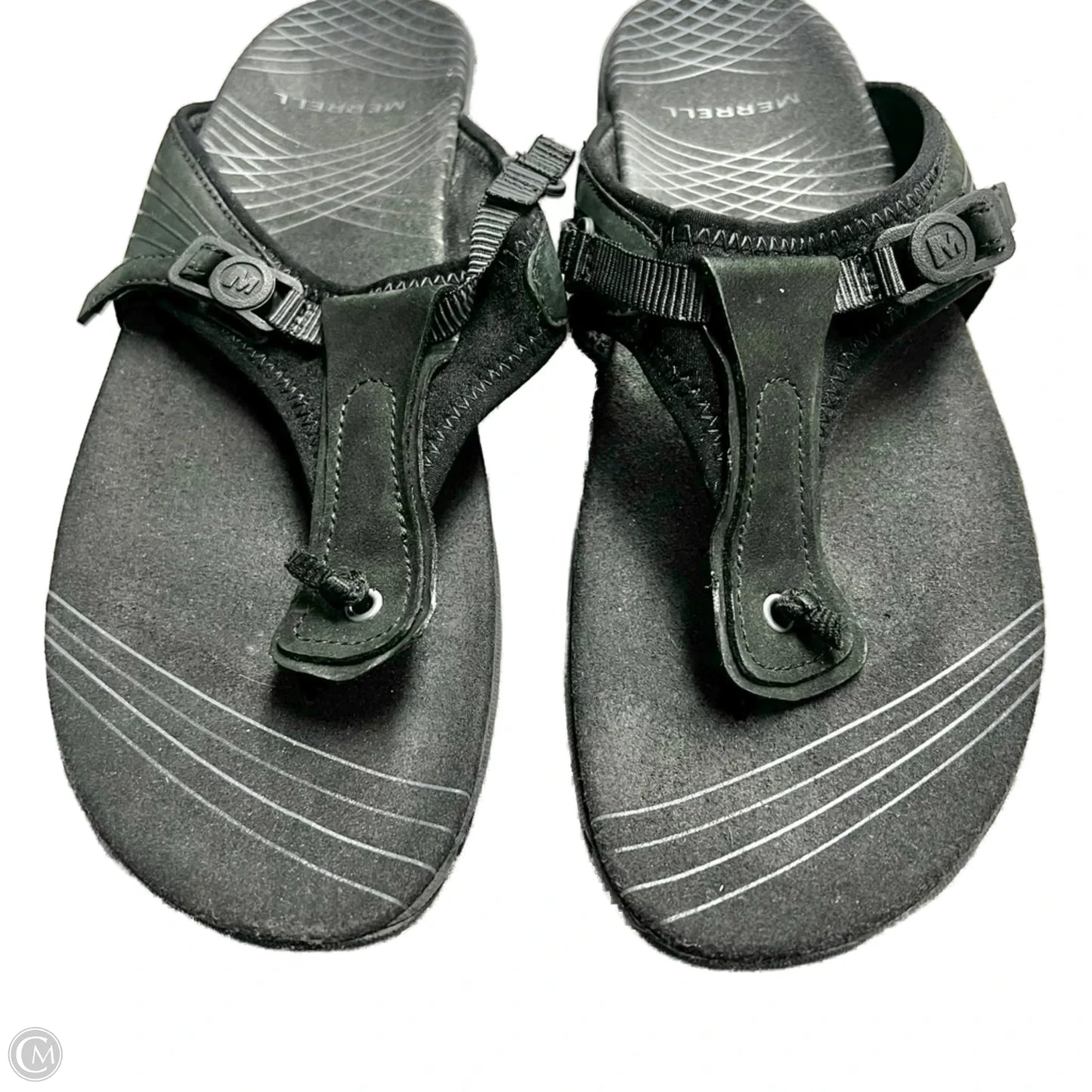 Sandals Flip Flops By Merrell In Black, Size: 6