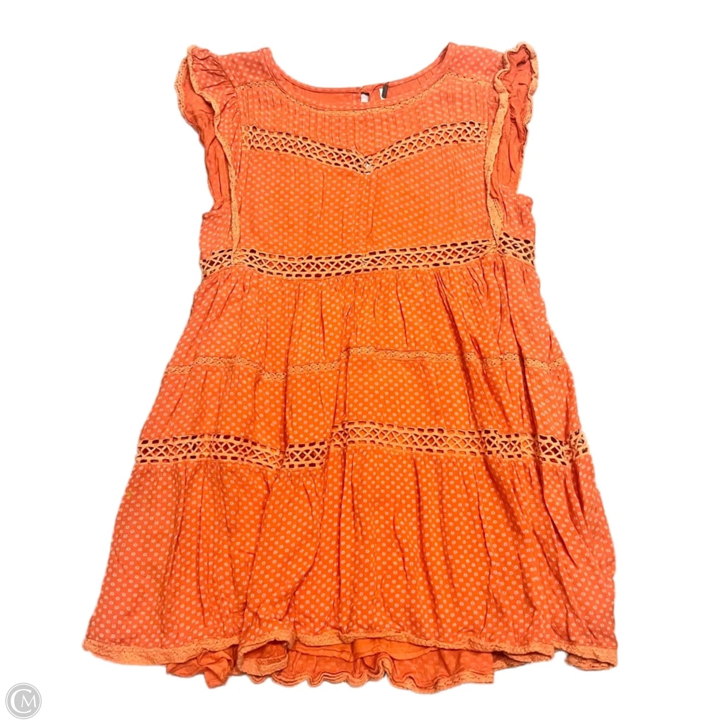 Dress Casual Short By Free People In Orange, Size: Xs