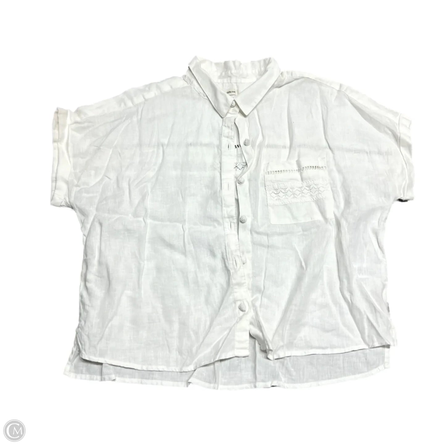 Top Short Sleeve By Joie In Cream, Size: Xl