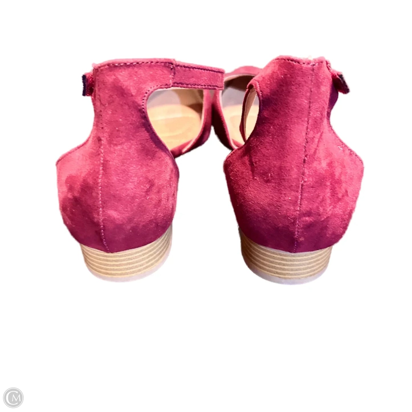 Shoes Heels Block By Lane Bryant In Maroon, Size: 11