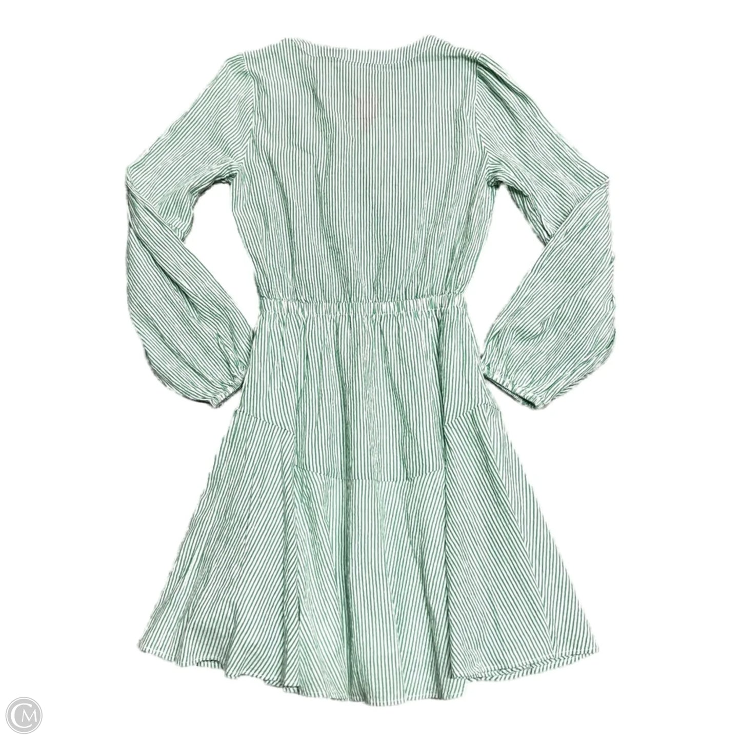 Dress Designer By Lilly Pulitzer In Green & White, Size: Xxs