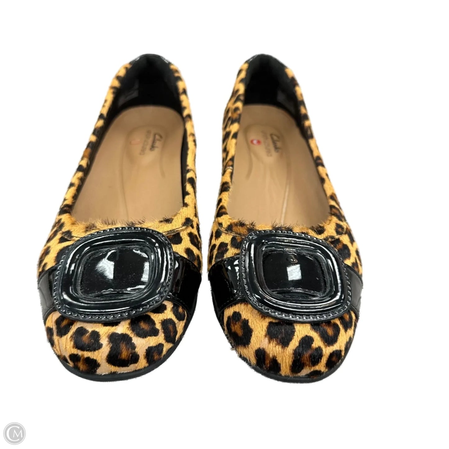 Shoes Flats By Clarks In Animal Print, Size: 6