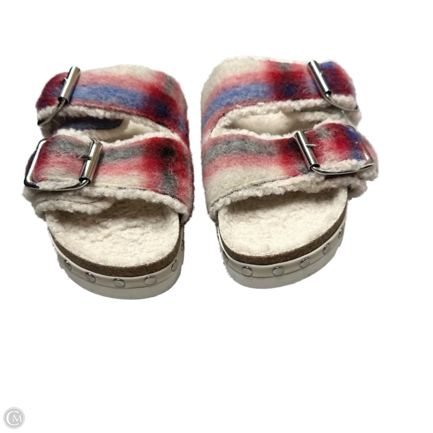 Sandals Flats By Steven In Blue Red & White, Size: 8