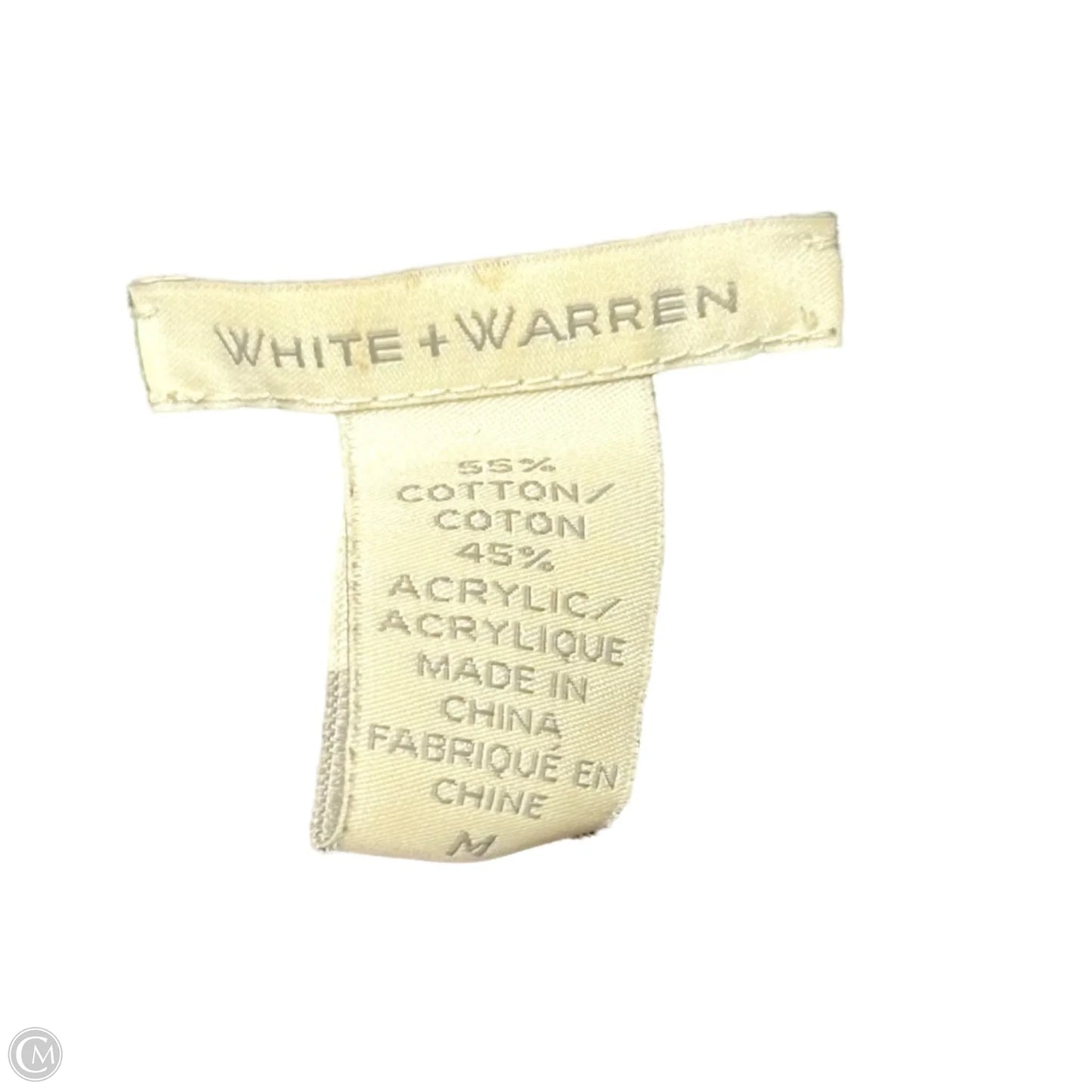 Sweater Cardigan By White And Warren In Black, Size: M