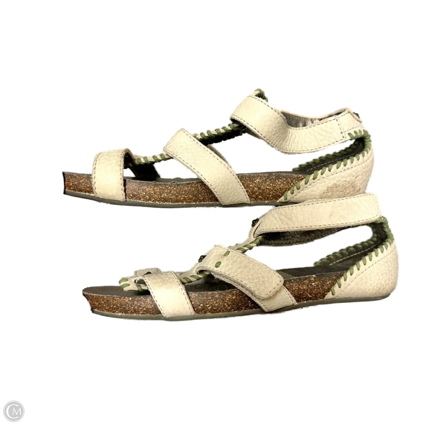 Sandals Flats By Toto In Cream, Size: 6