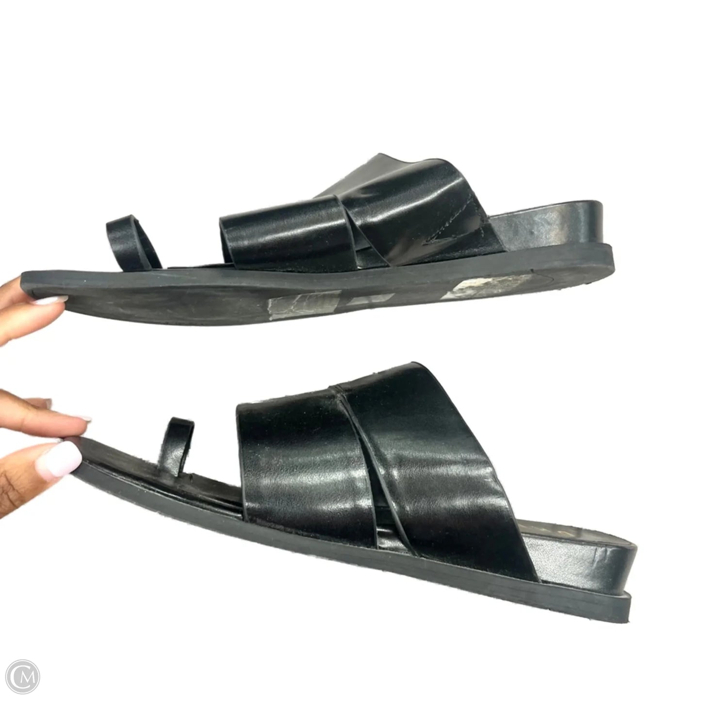 Sandals Flats By Dkny In Black, Size: 8.5