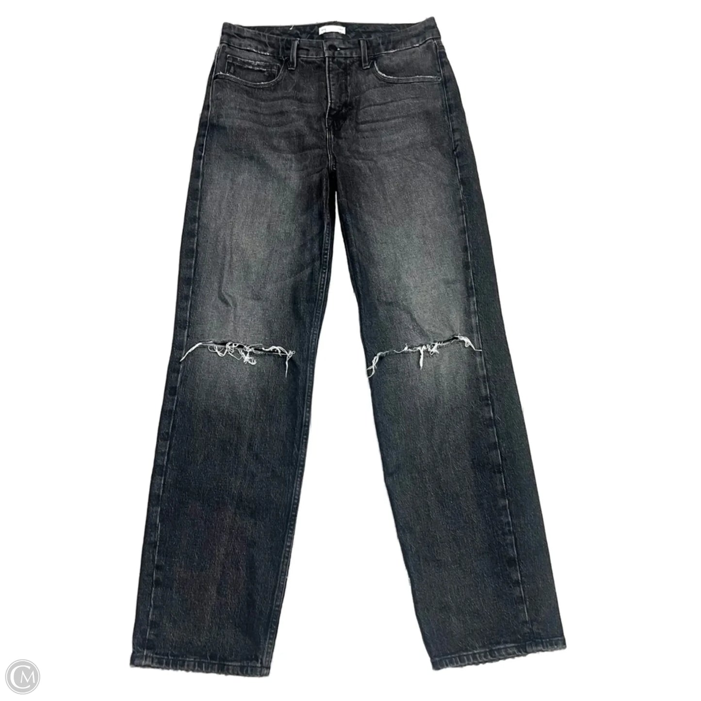 Jeans Wide Leg By Good American In Black, Size: 4