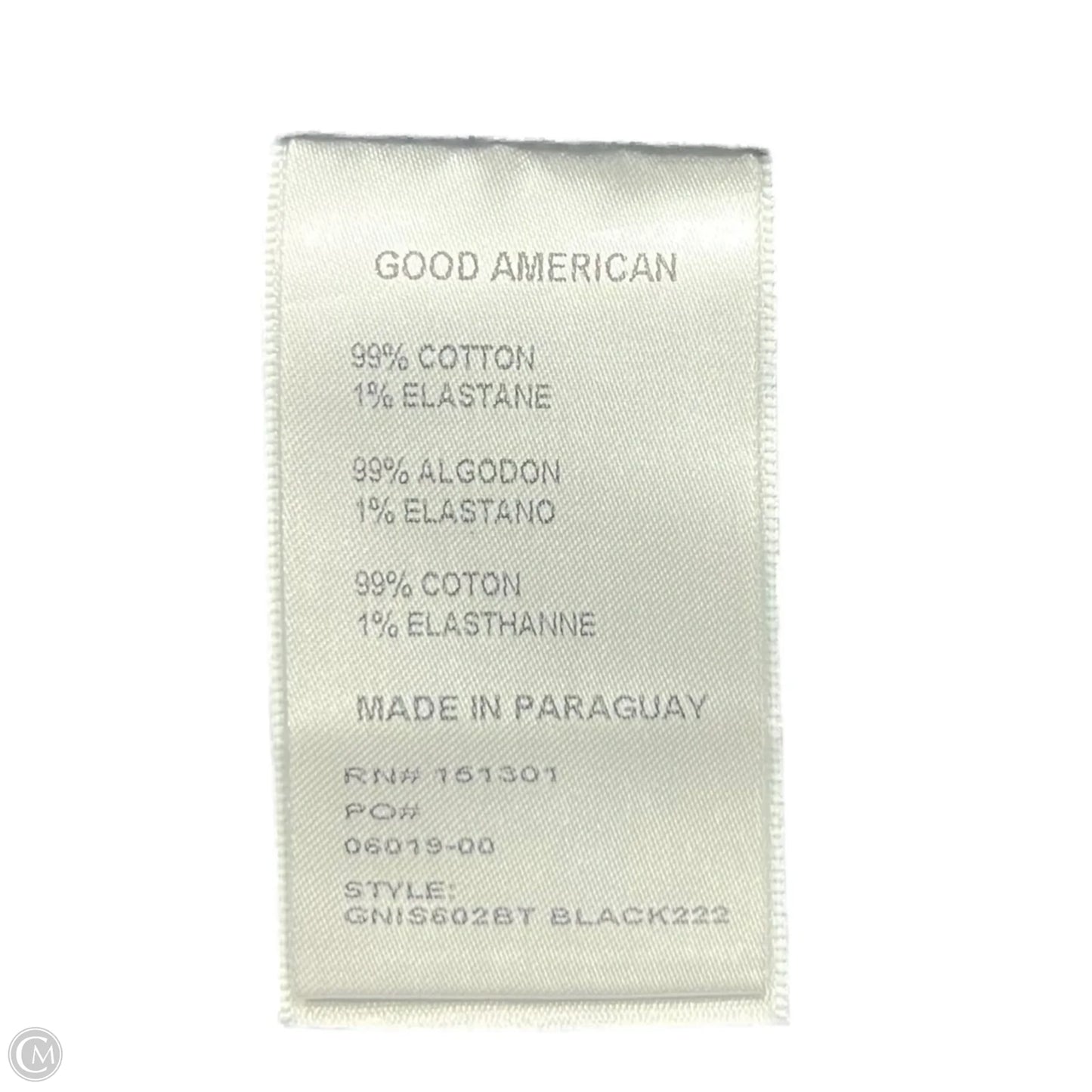 Jeans Wide Leg By Good American In Black, Size: 4