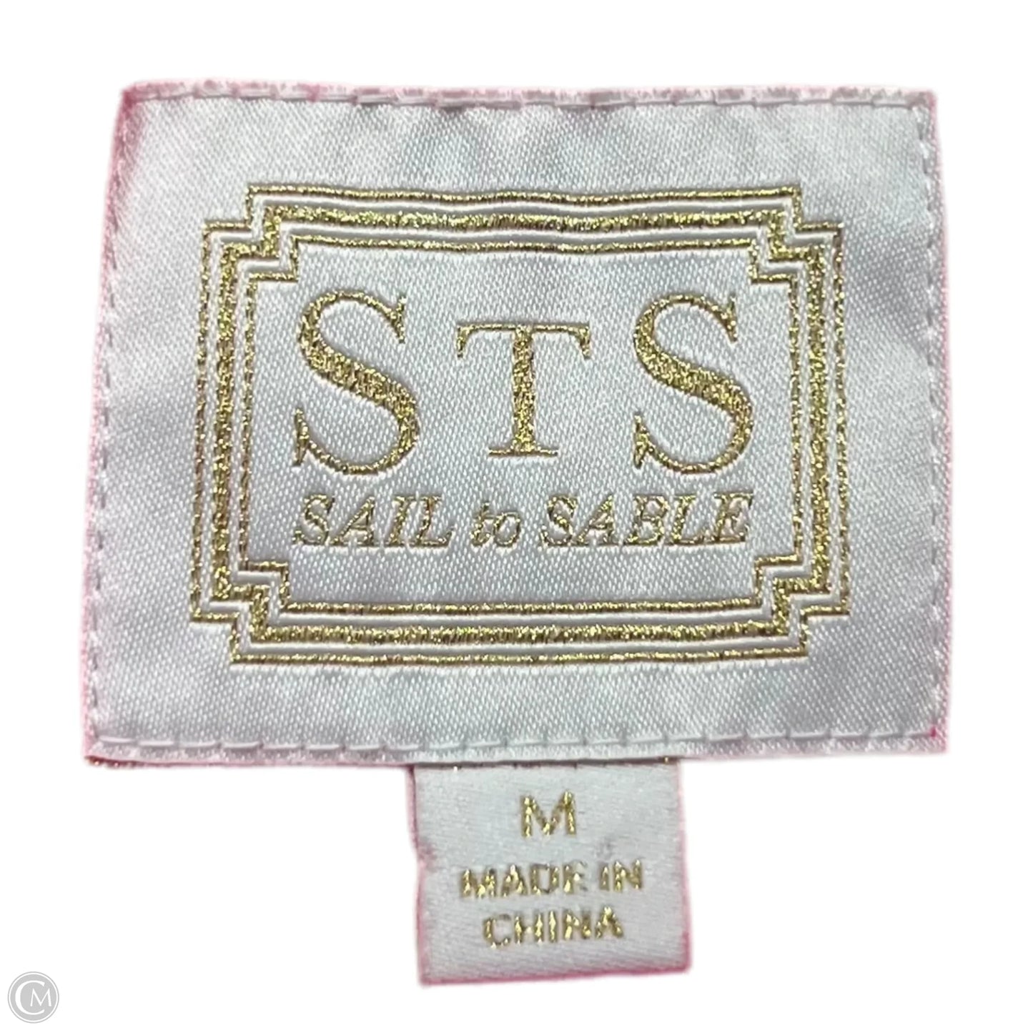 Dress Casual Short By Sail To Sable In Green & Pink, Size: M