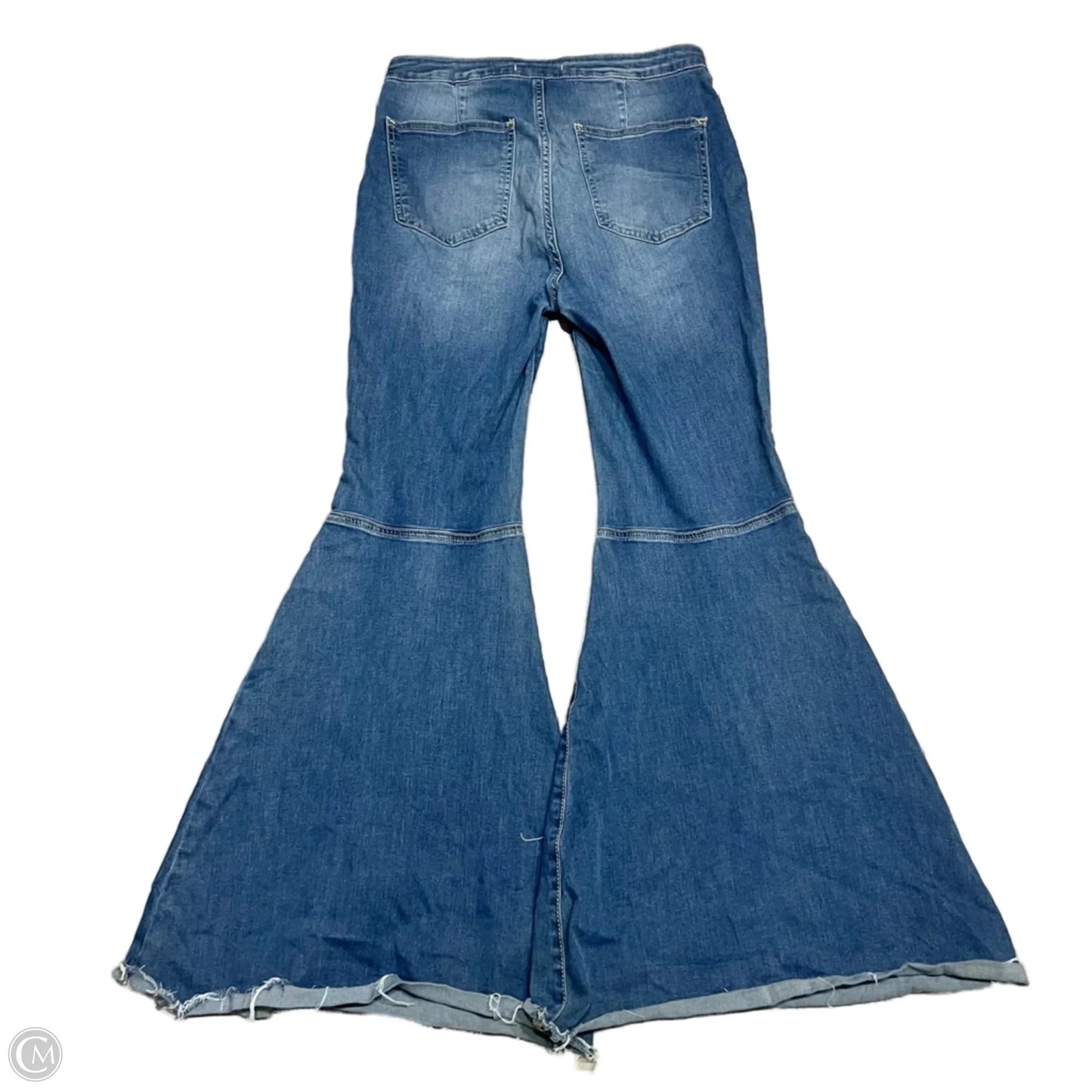 Jeans Flared By Free People In Blue Denim, Size: 10