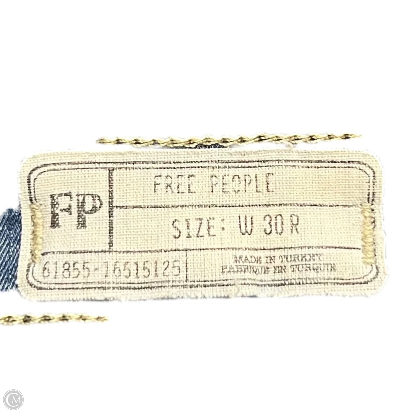 Jeans Flared By Free People In Blue Denim, Size: 10