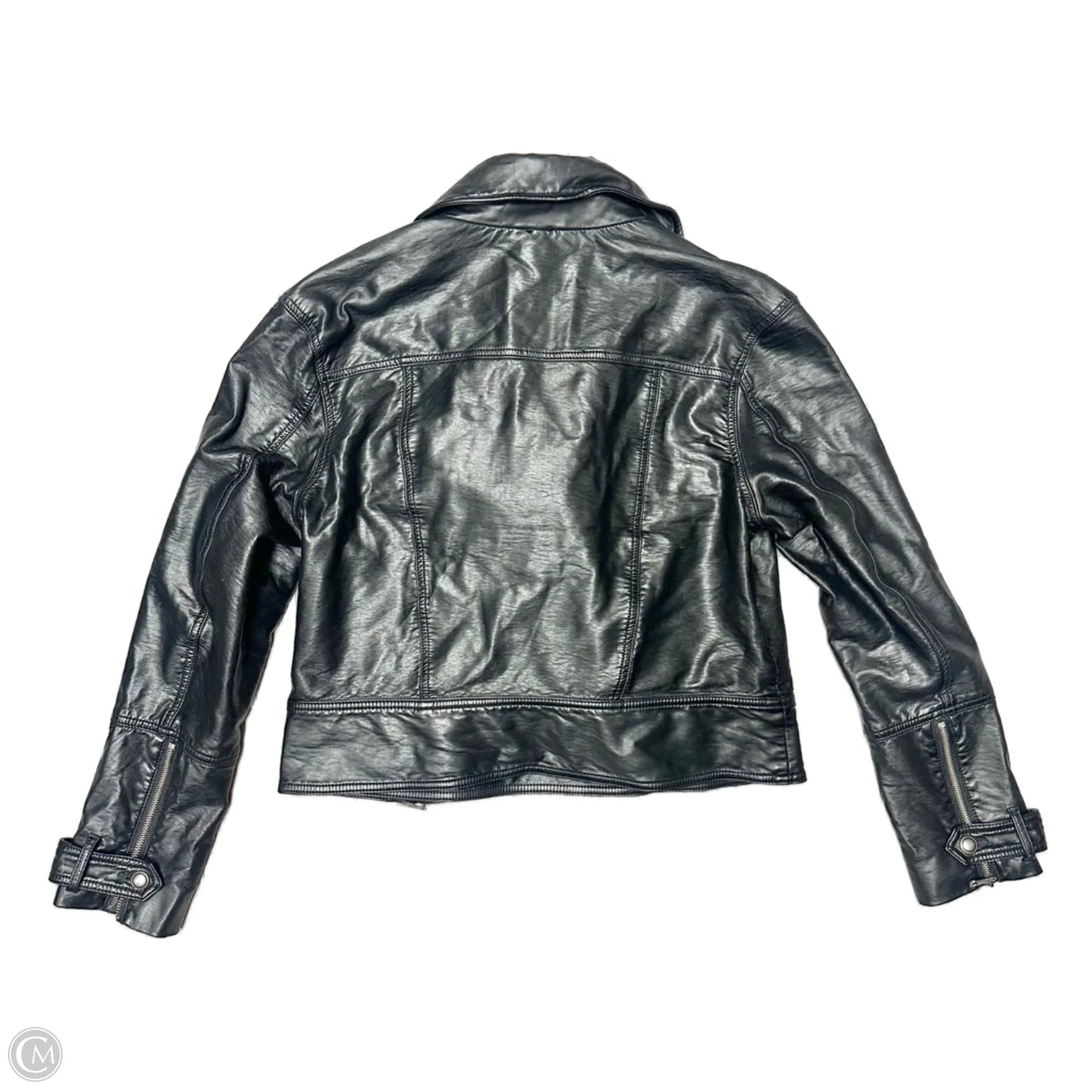 Jacket Moto By Free People In Black, Size: L