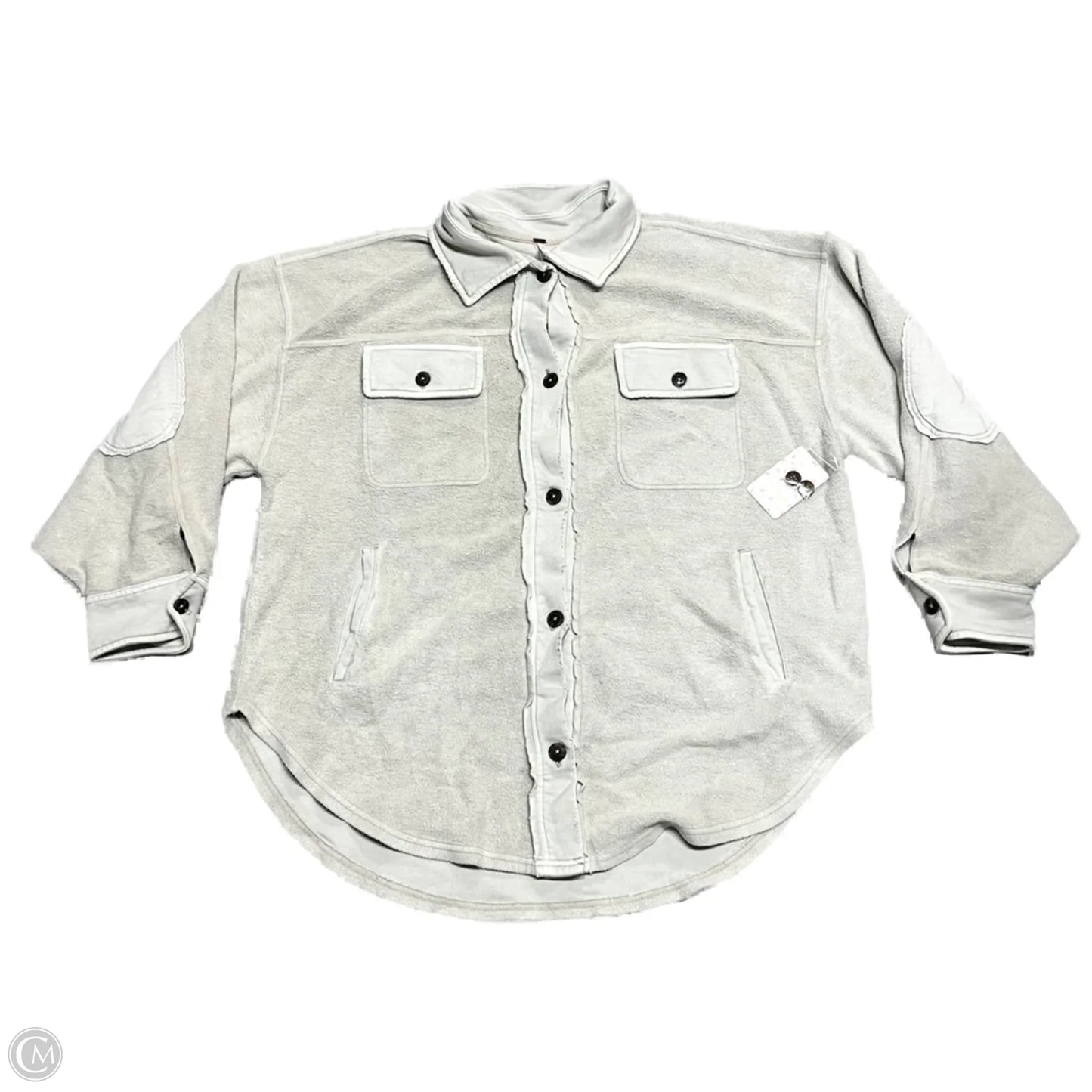 Jacket Shirt By Free People In Beige, Size: L