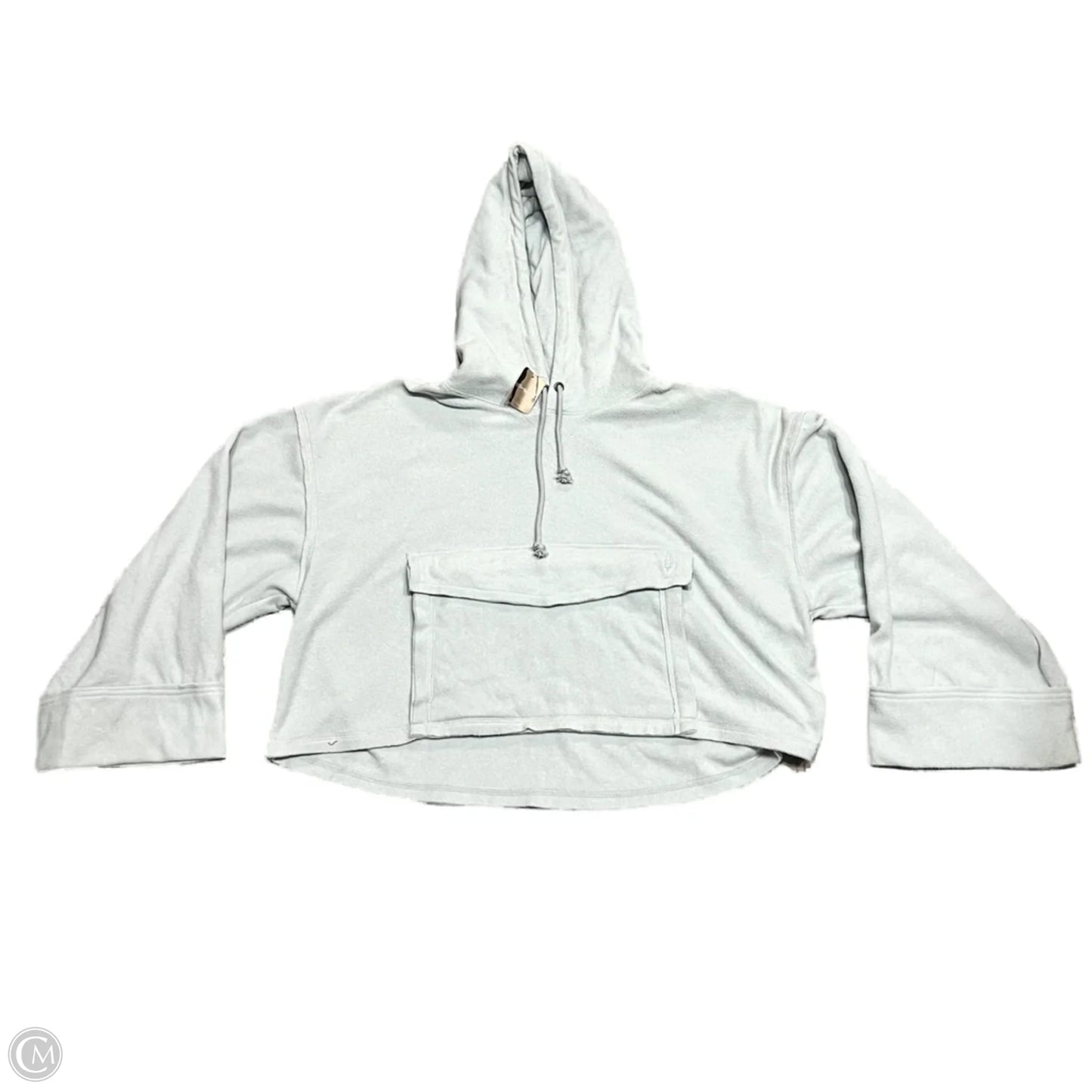Sweatshirt Hoodie By Free People In Blue, Size: L