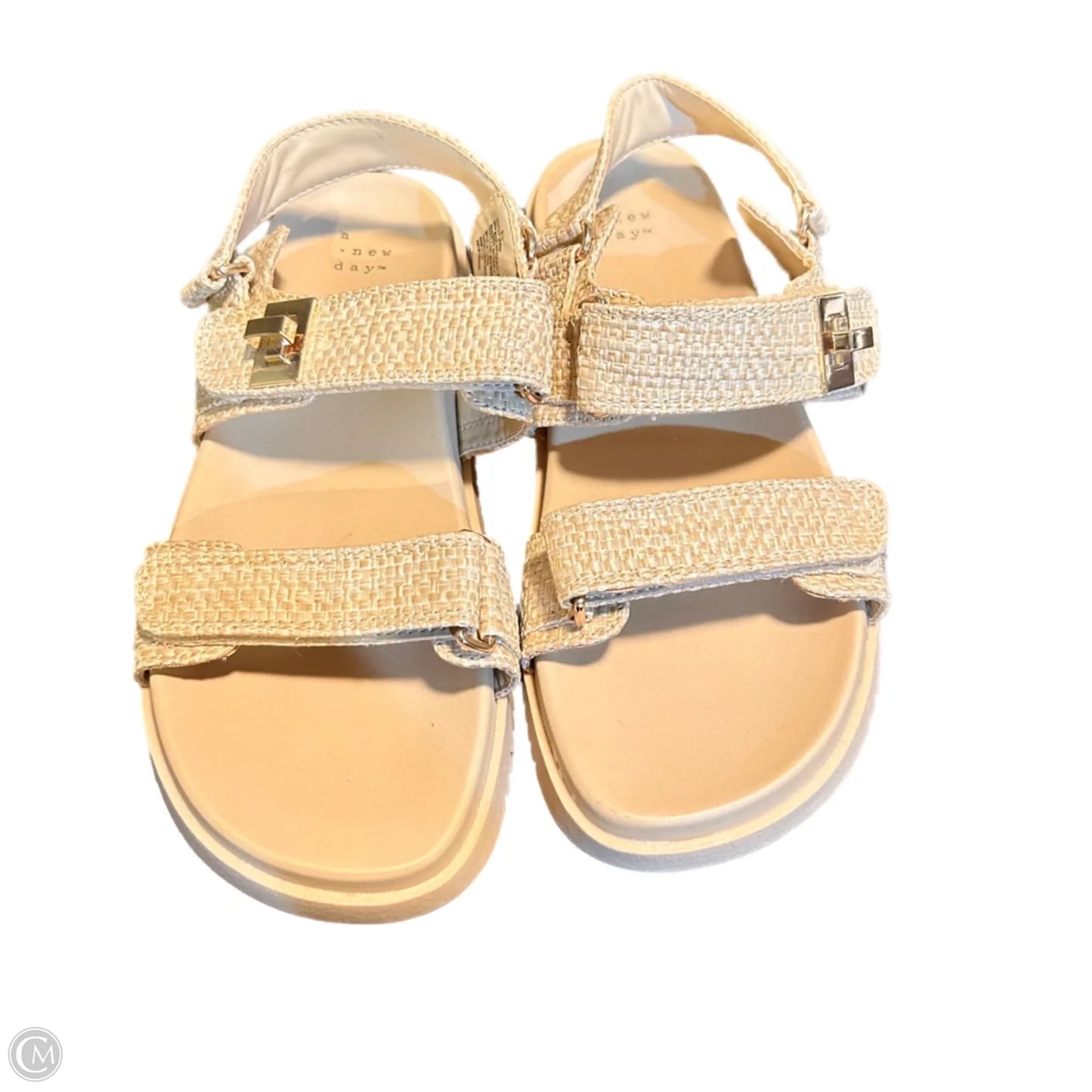 Sandals Flats By A New Day In Tan, Size: 9.5