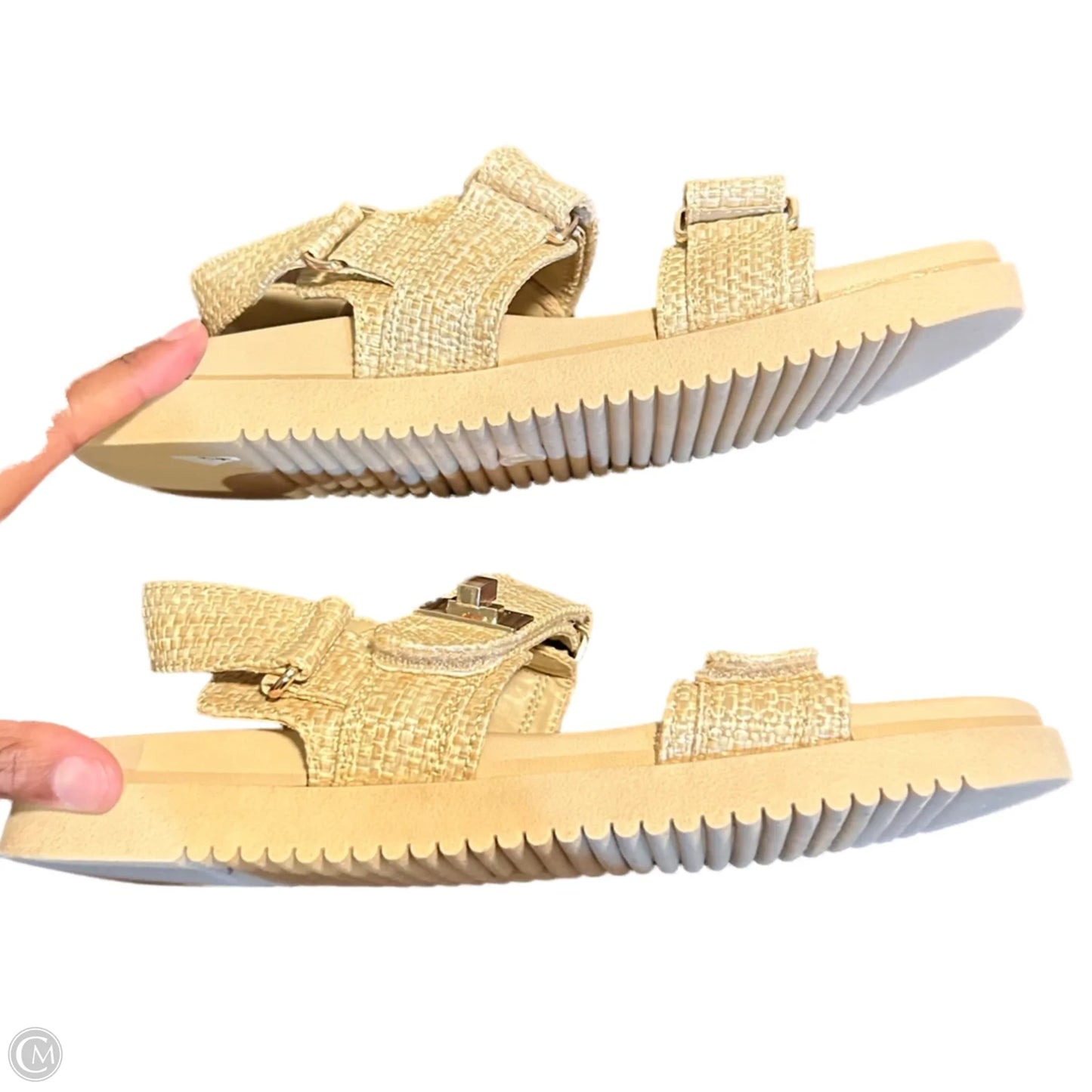 Sandals Flats By A New Day In Tan, Size: 9.5