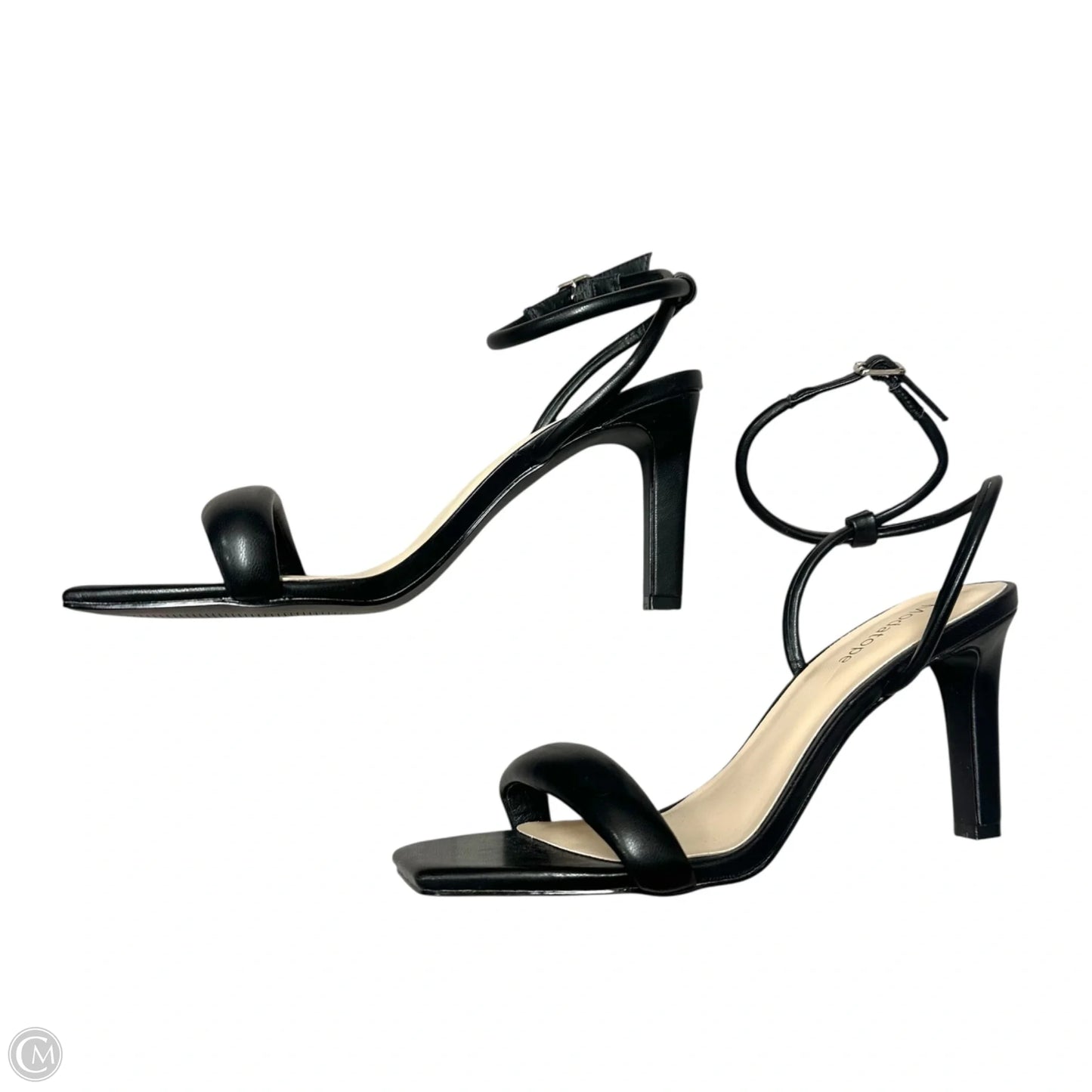 Sandals Heels Stiletto By Modatope, In Black, Size: 9