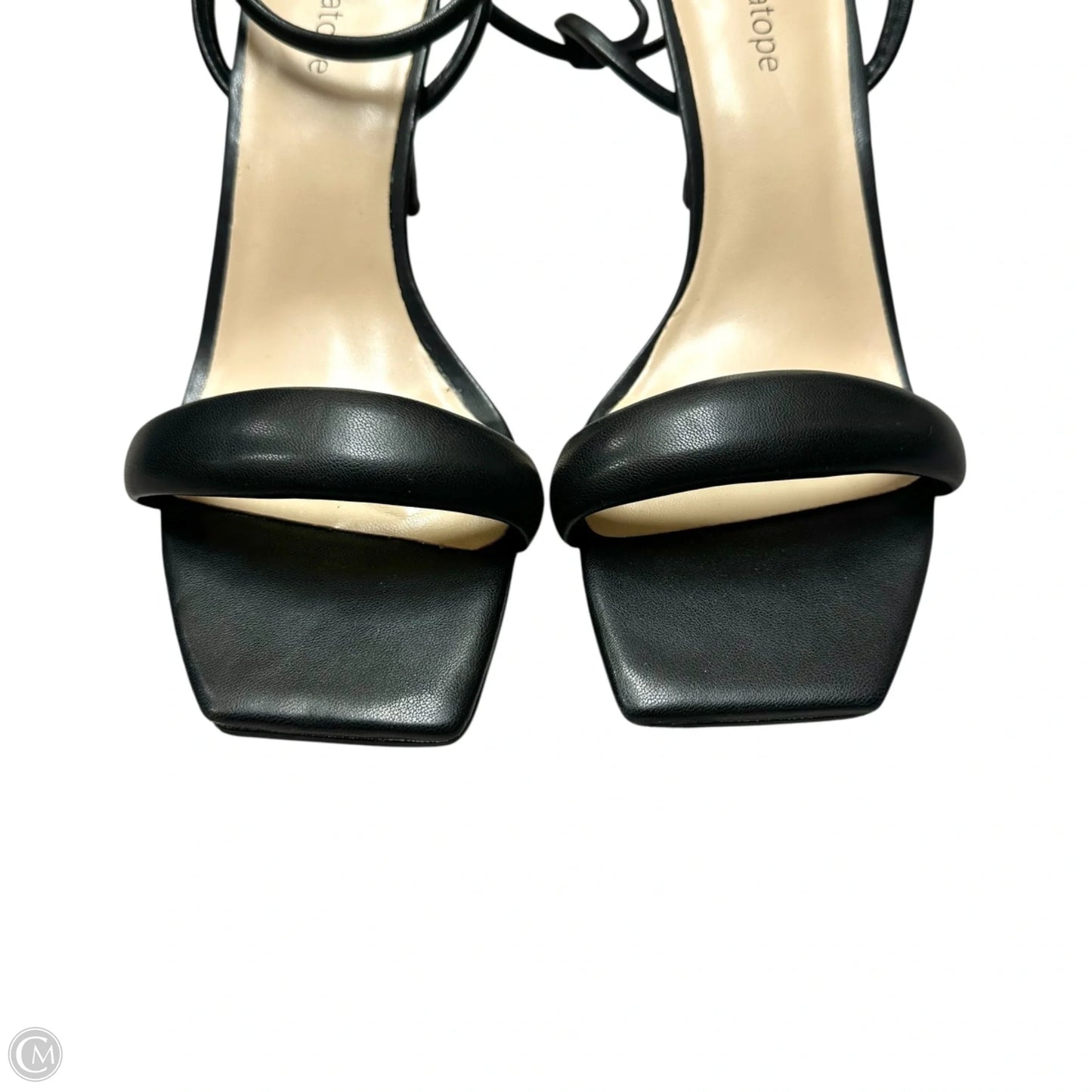 Sandals Heels Stiletto By Modatope, In Black, Size: 9