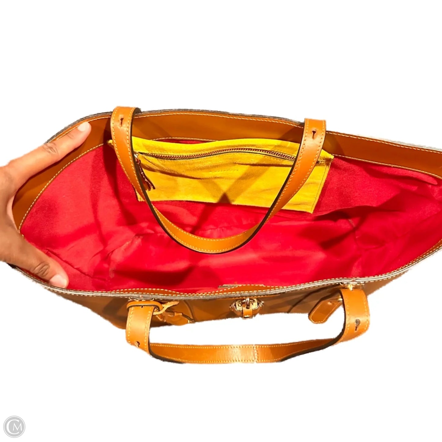 Handbag Leather By A Bellucci, Size: Large