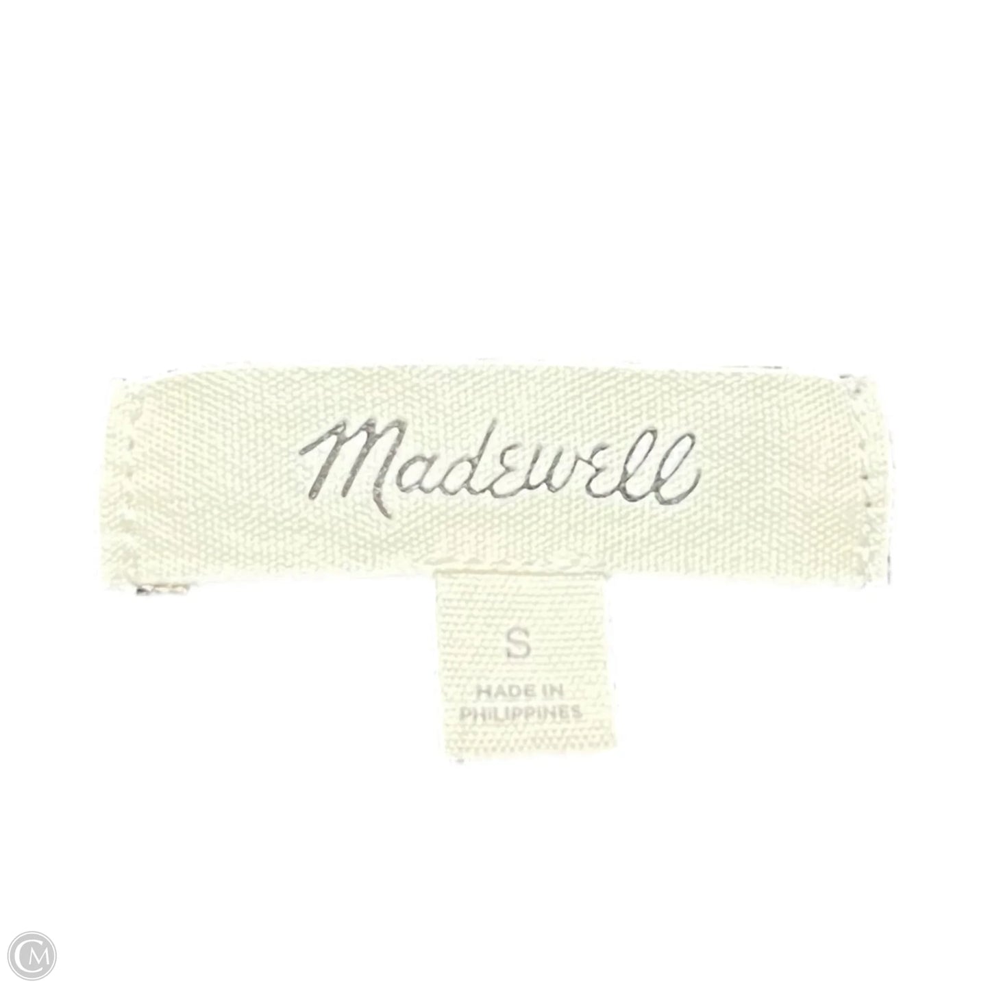 Top Long Sleeve By Madewell In Brown & Cream, Size: S