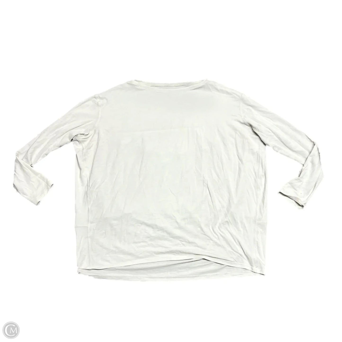 Athletic Top Long Sleeve Crewneck By Lululemon In Grey, Size: M