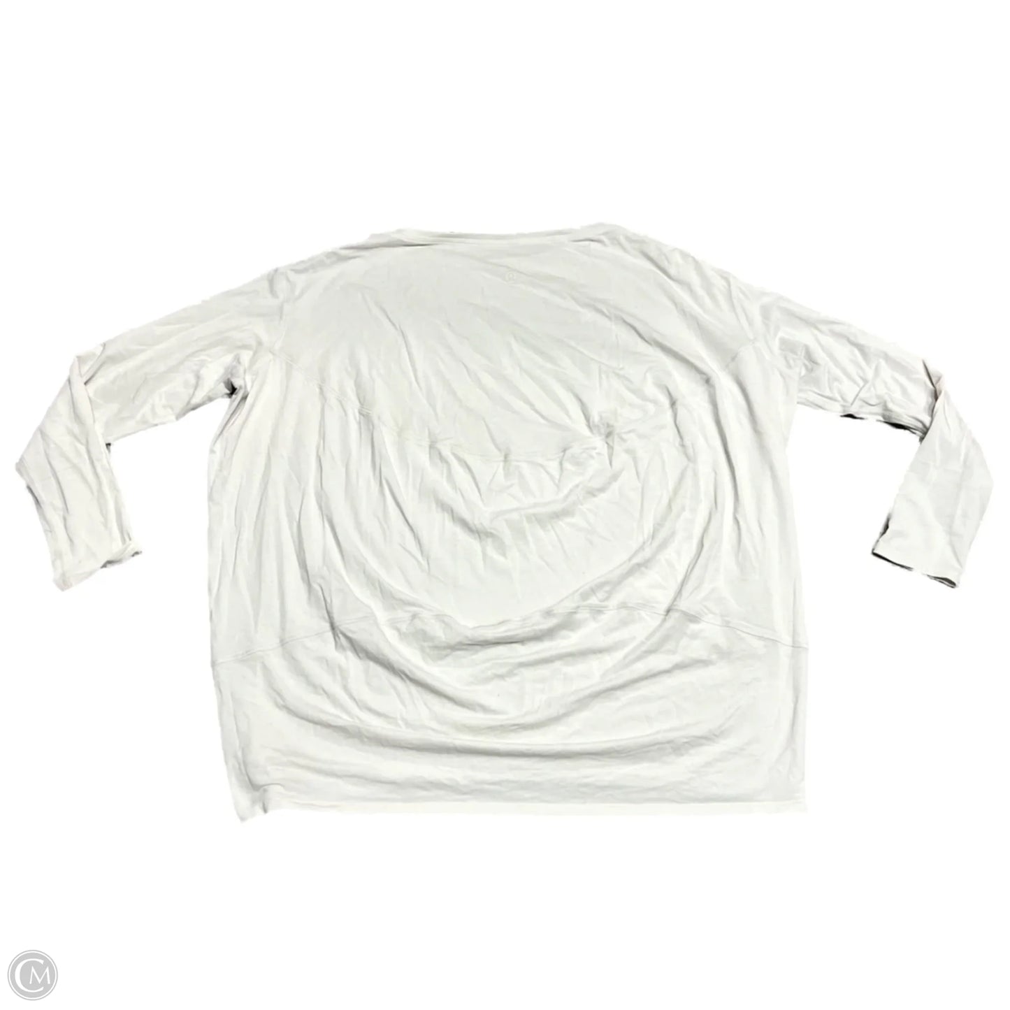 Athletic Top Long Sleeve Crewneck By Lululemon In Grey, Size: M