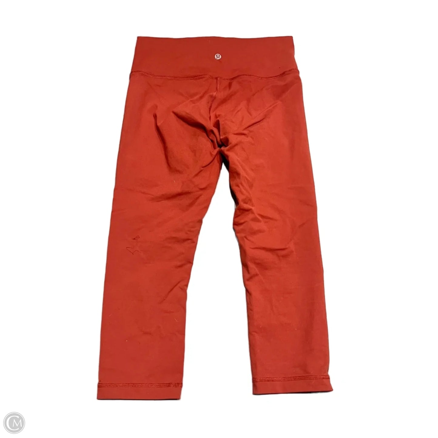 Athletic Leggings Capris By Lululemon In Orange, Size: 8