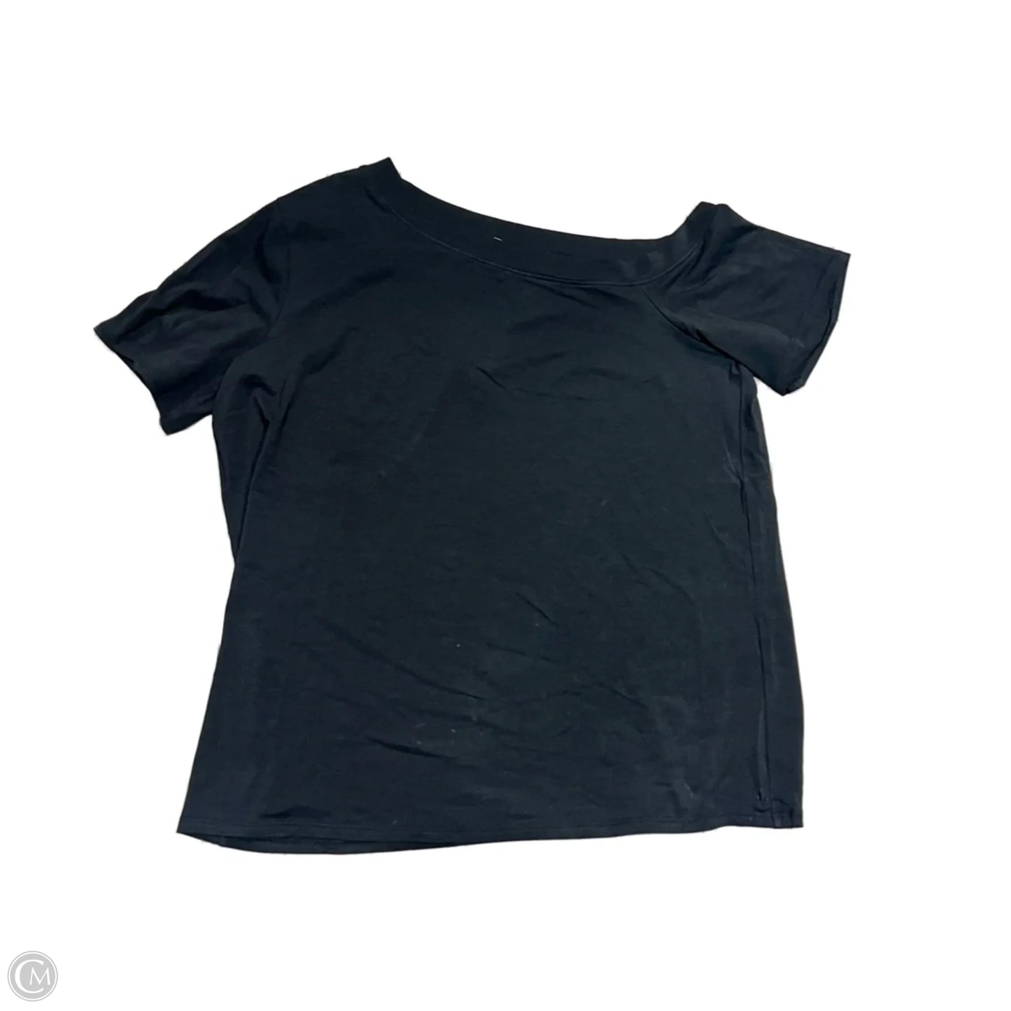 Athletic Top Short Sleeve By Lululemon In Black, Size: L