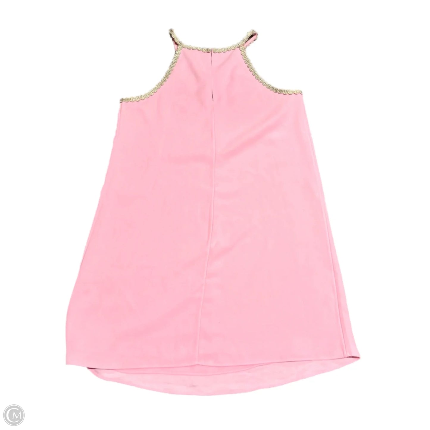 Dress Designer By Lilly Pulitzer In Gold & Pink, Size: S