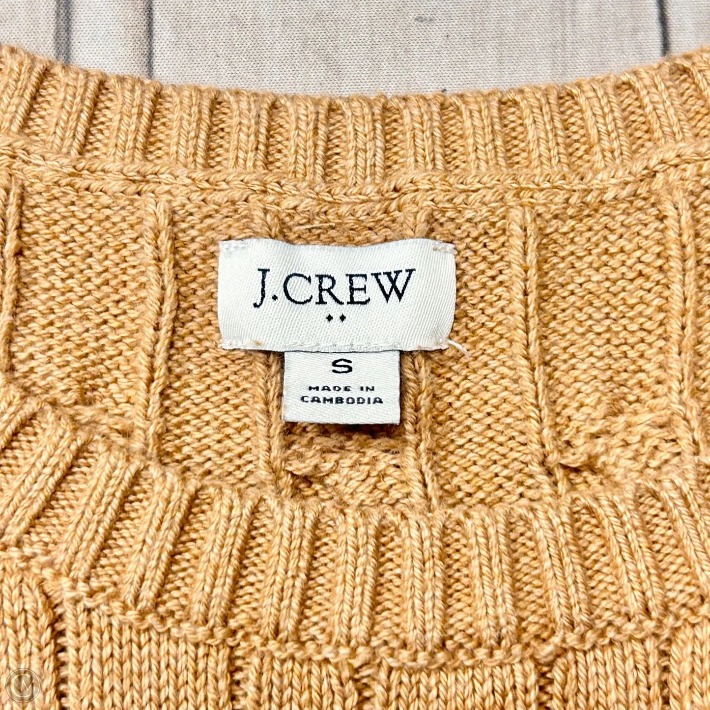 Vest Sweater By J. Crew In Tan, Size: S