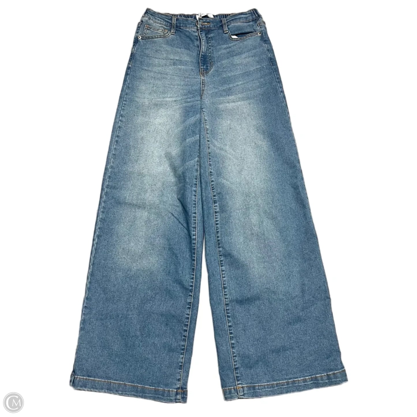 Jeans Wide Leg By Celebrity Pink In Blue Denim, Size: S