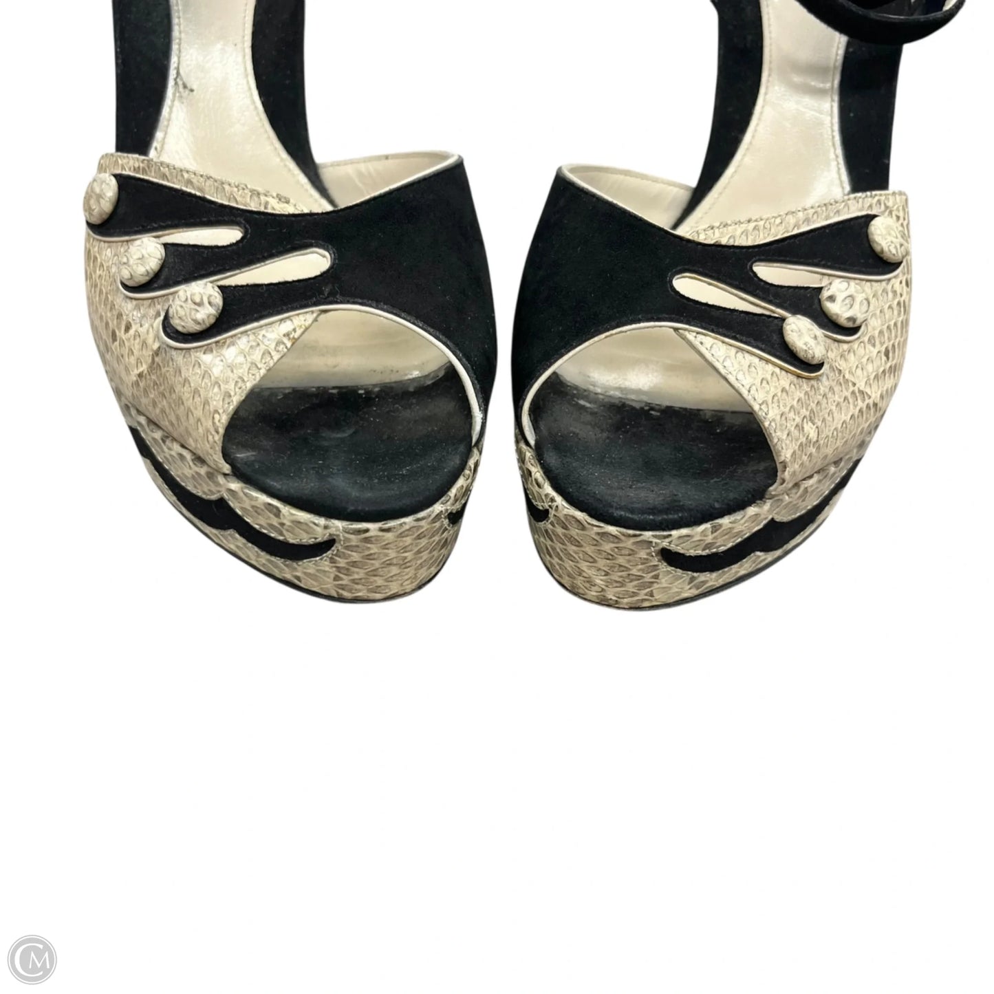 Shoes Heels Stiletto By Bally In Snakeskin Print, Size: 9.5