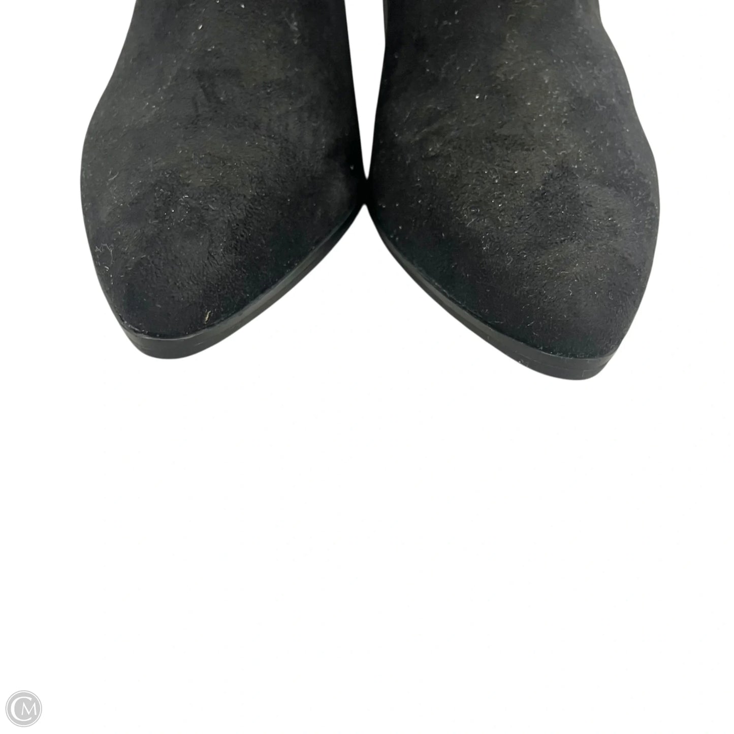 Boots Ankle Heels By Unisa In Black & Gold, Size: 9