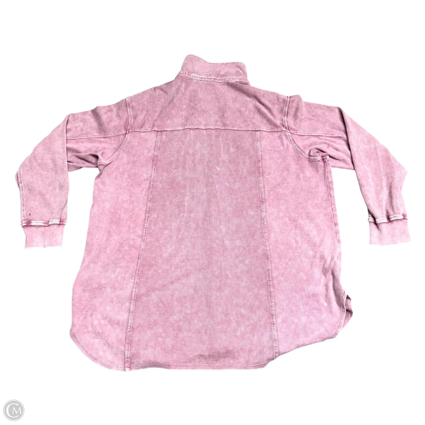 Top Long Sleeve By Jane And Delancey In Pink, Size: 1x