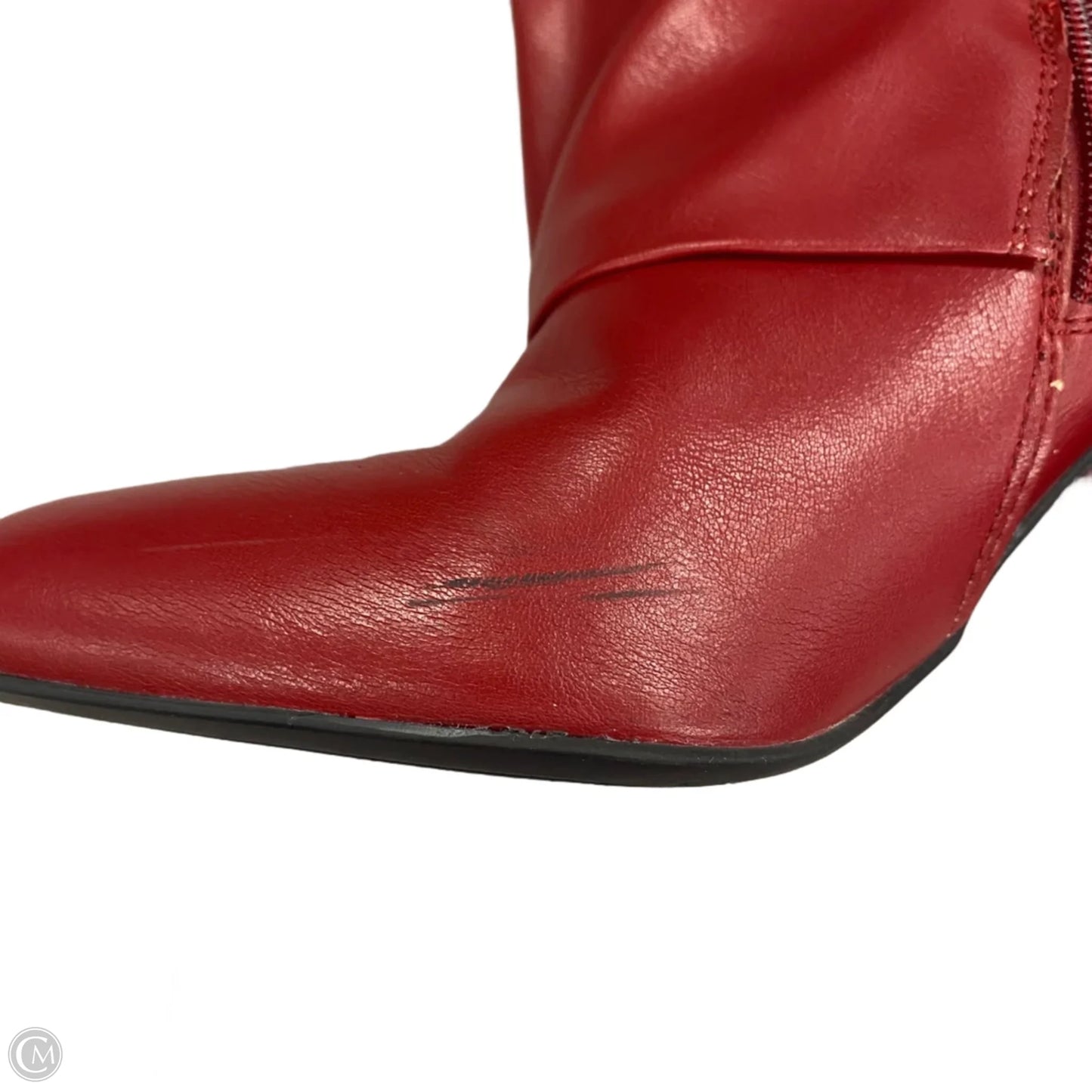 Boots Mid-calf Heels By Unisa In Red, Size: 8.5