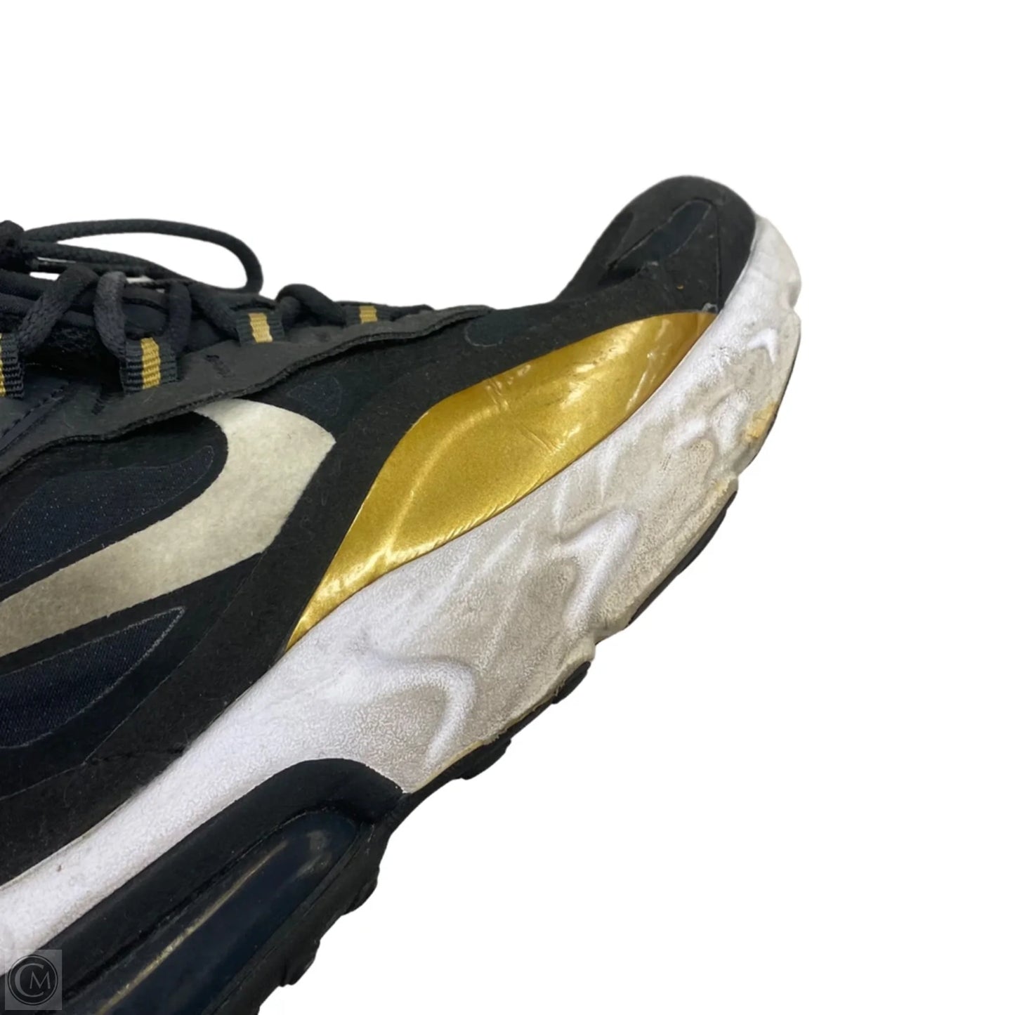 Shoes Athletic By Nike In Black & Gold, Size: 8.5