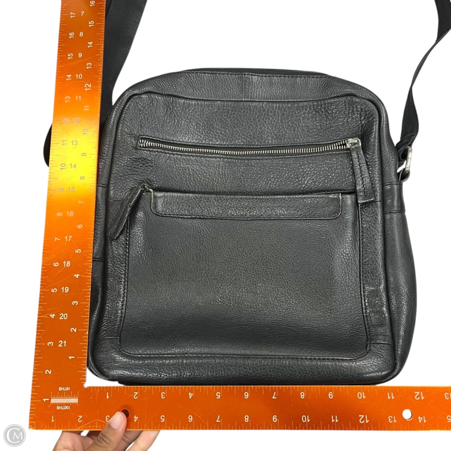 Handbag Leather By Bosca, Size: Large