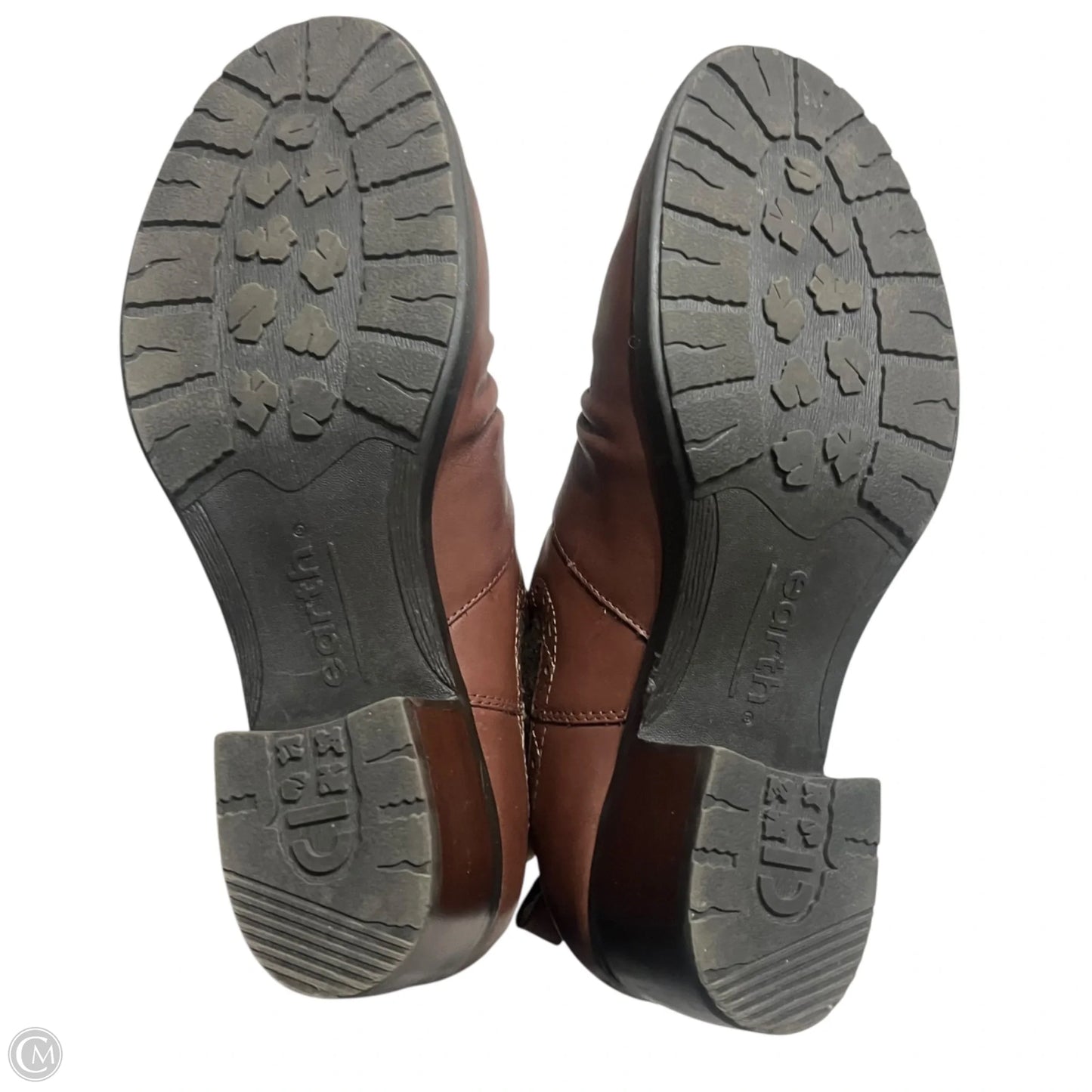 Boots Ankle Heels By Earth In Brown, Size: 11