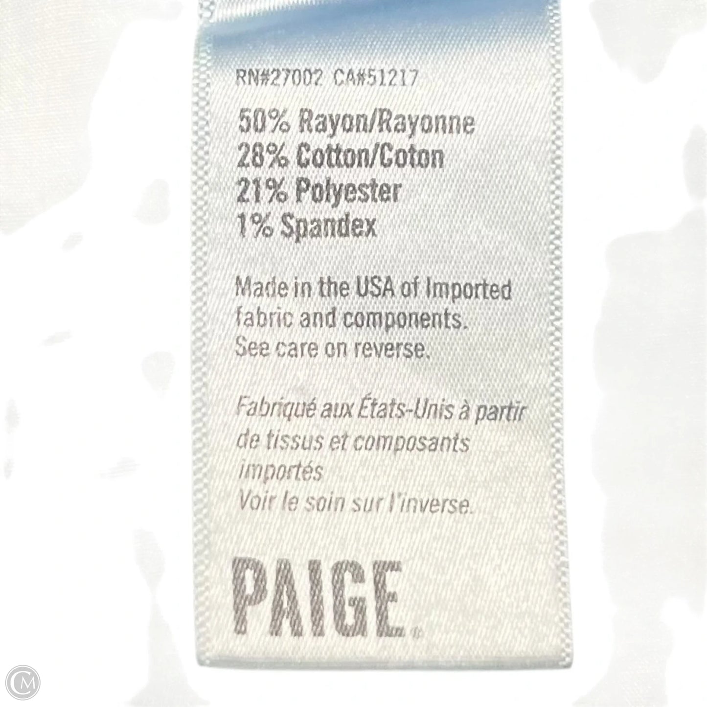 Jeans Skinny By Paige In Blue Denim, Size: 4