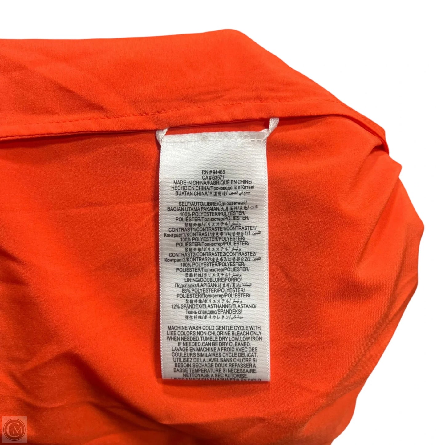 Dress Casual Midi By Bcbgmaxazria In Orange & Pink, Size: M