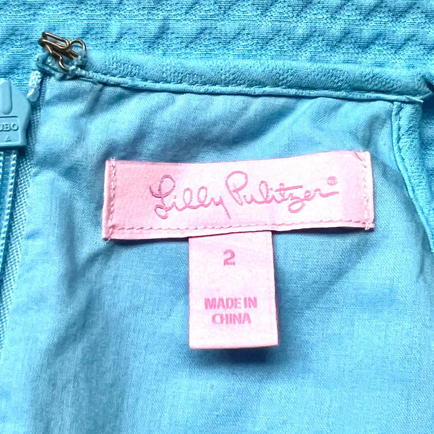 Dress Designer By Lilly Pulitzer In Blue & Gold, Size: Xs