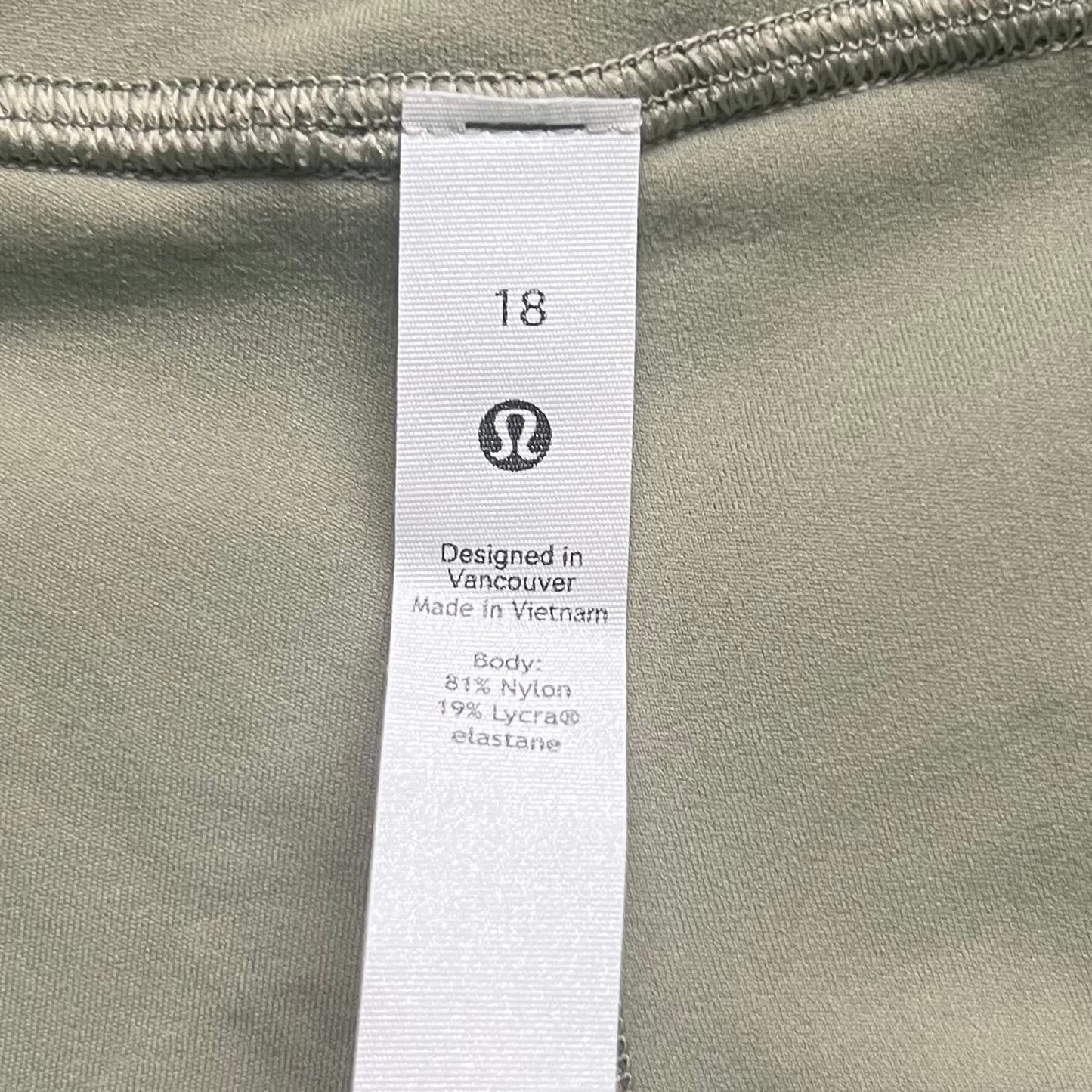 Athletic Shorts By Lululemon In Green, Size: 18