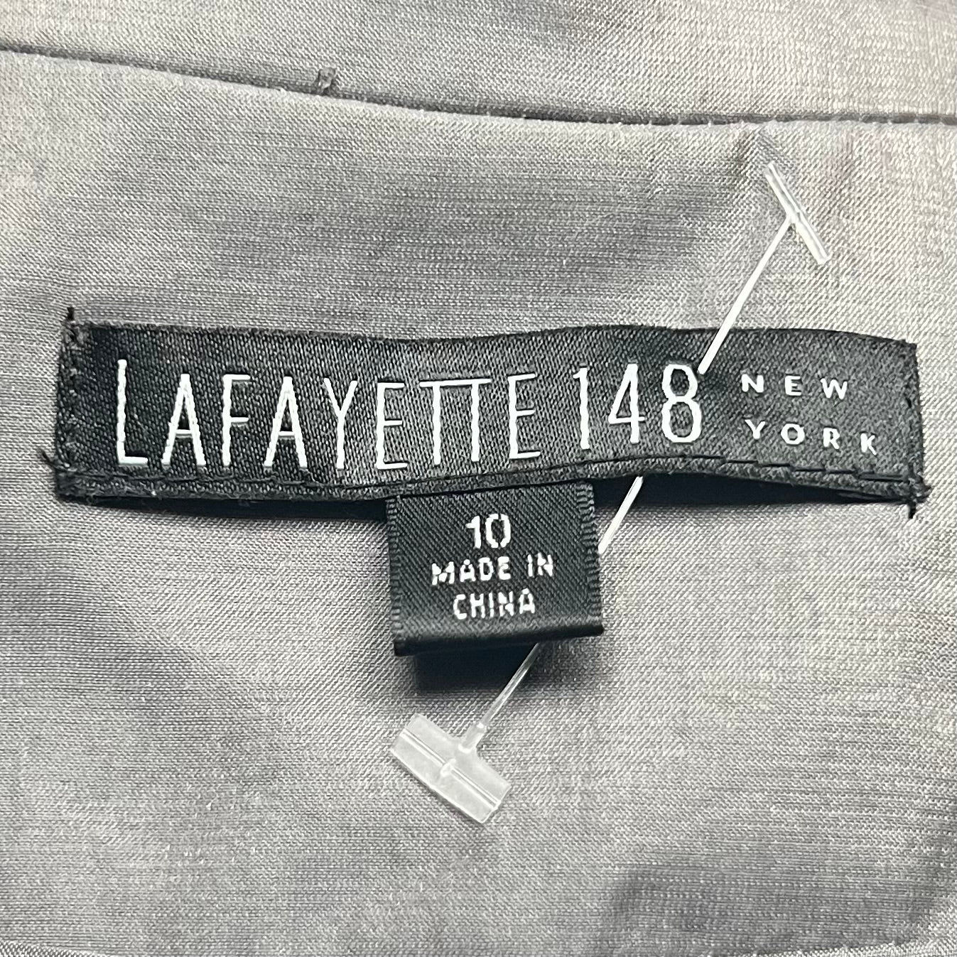 Jacket Designer By Lafayette 148 In Grey, Size: M