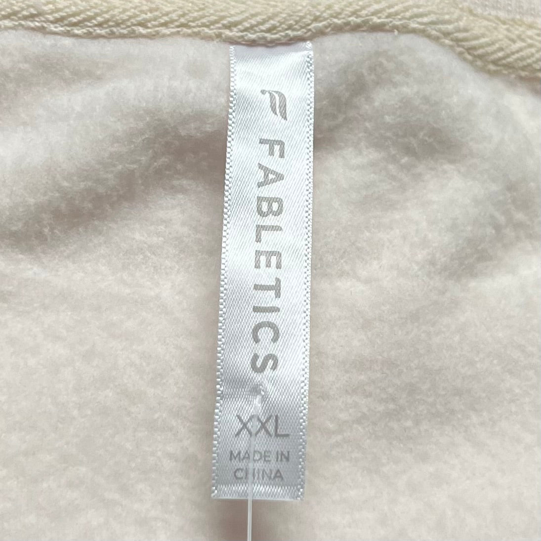 Sweatshirt Crewneck By Fabletics In Cream, Size: Xl
