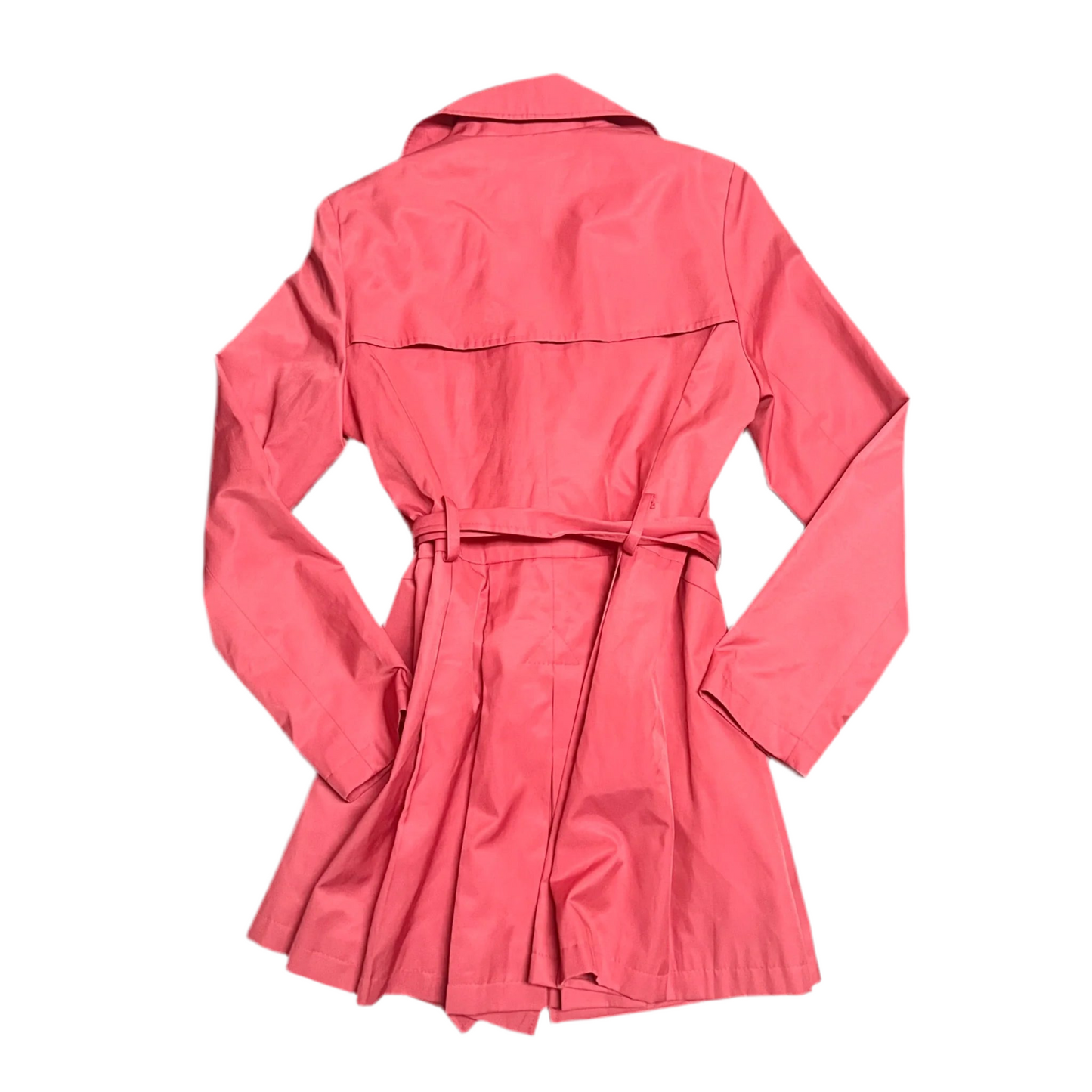 Coat Raincoat By Via Spiga In Coral, Size: M