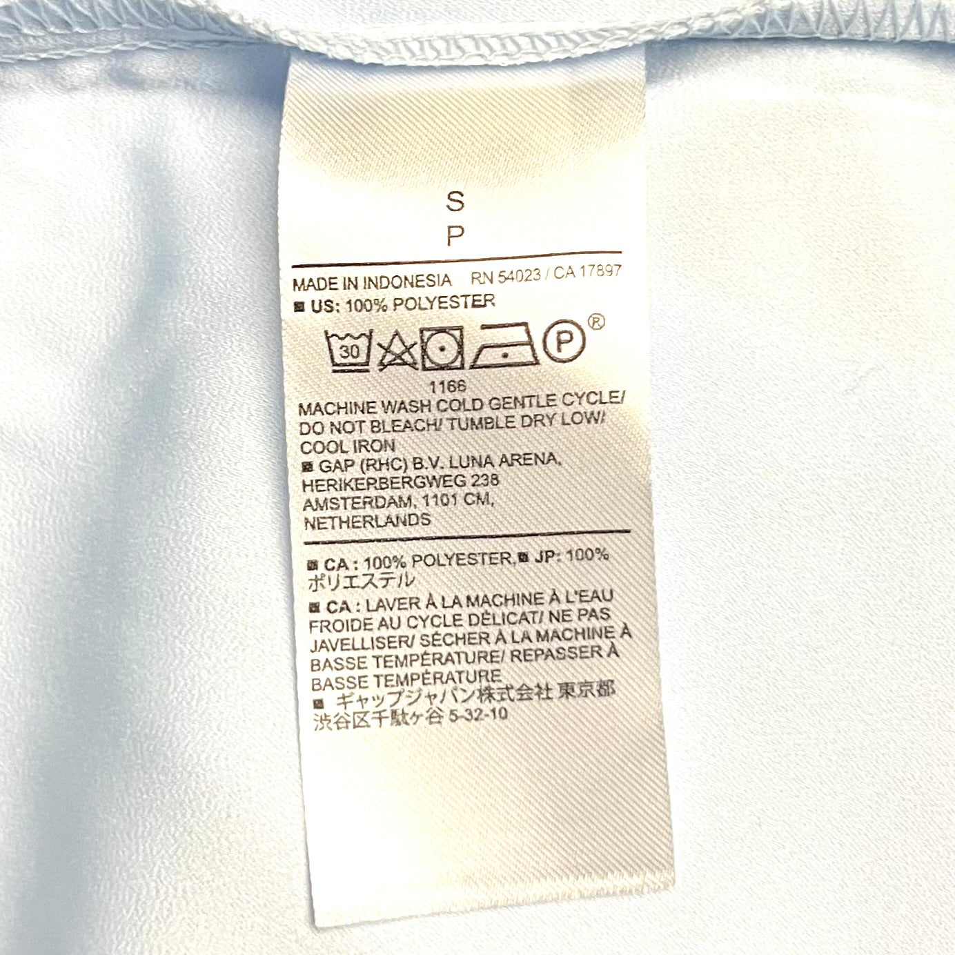 Blouse Short Sleeve By Banana Republic In Blue, Size: S